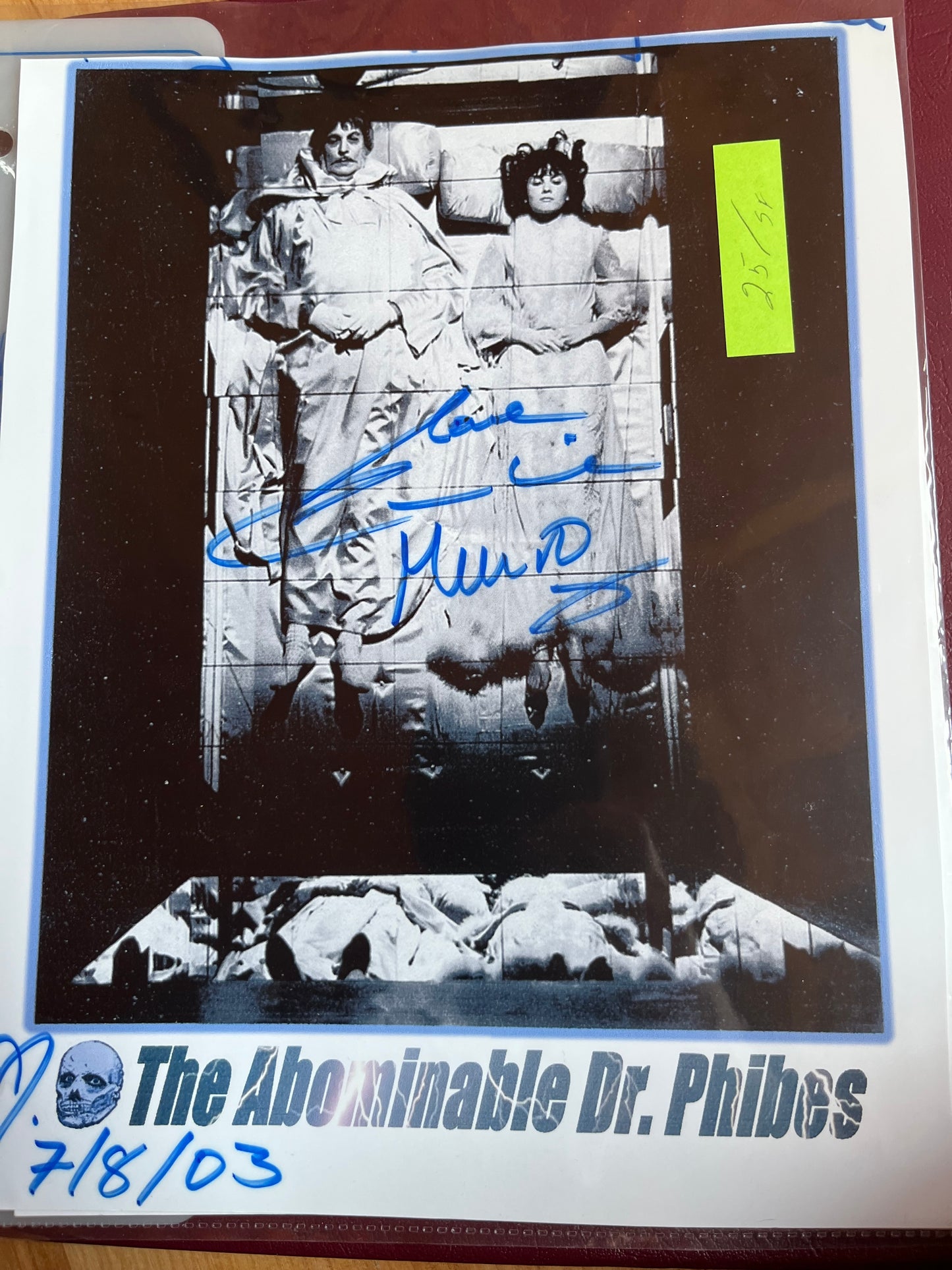 CAROLINE MUNRO, Hammer horror and Bond girl, autograph