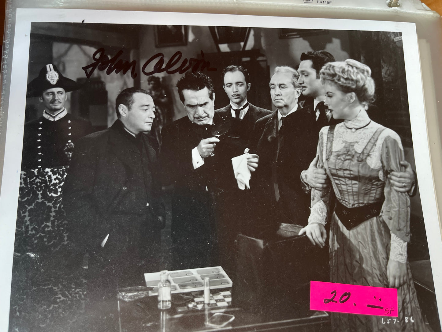 JOHN ALVIN, autograph