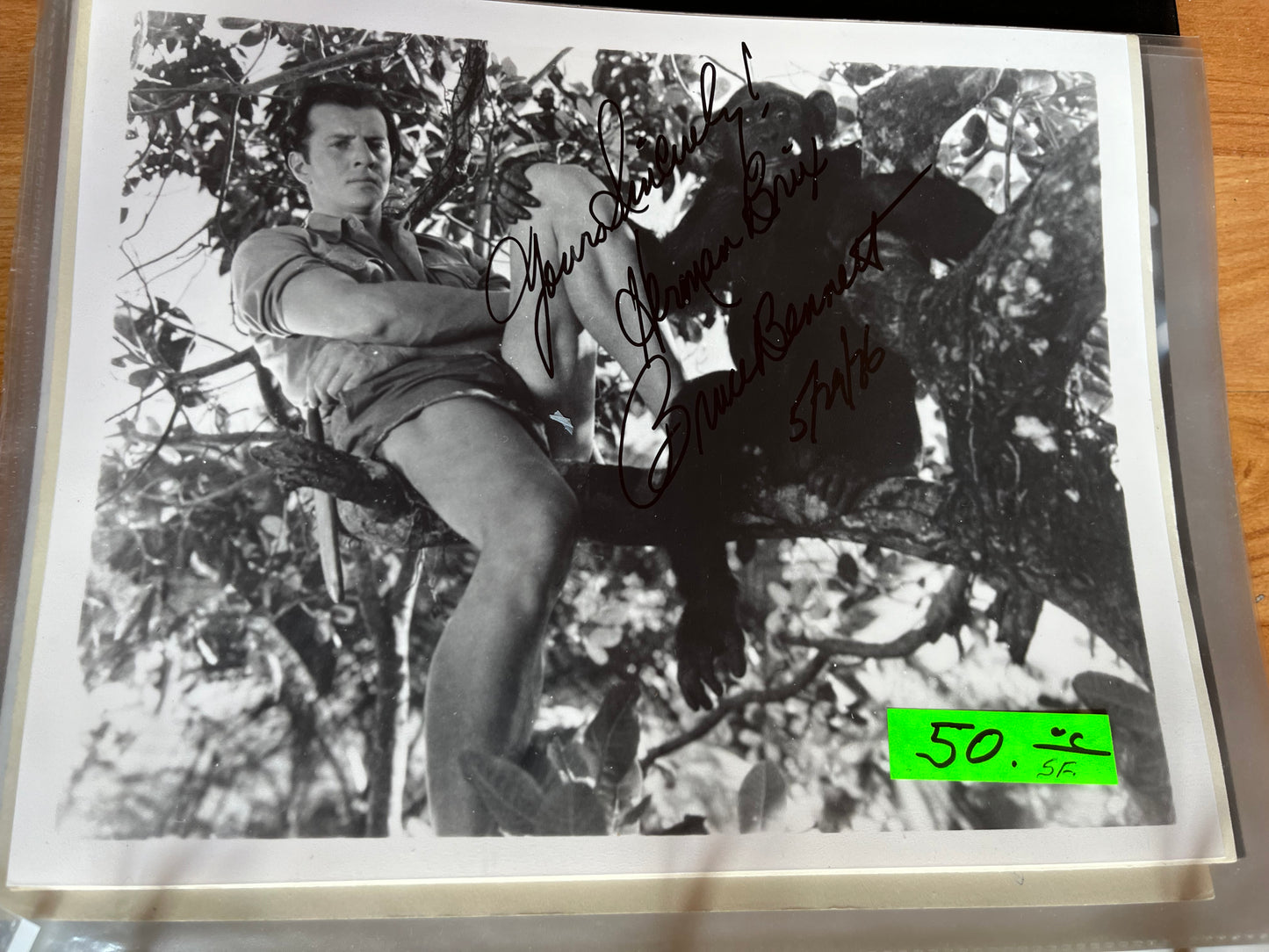 BRUCE BENNETT, autograph