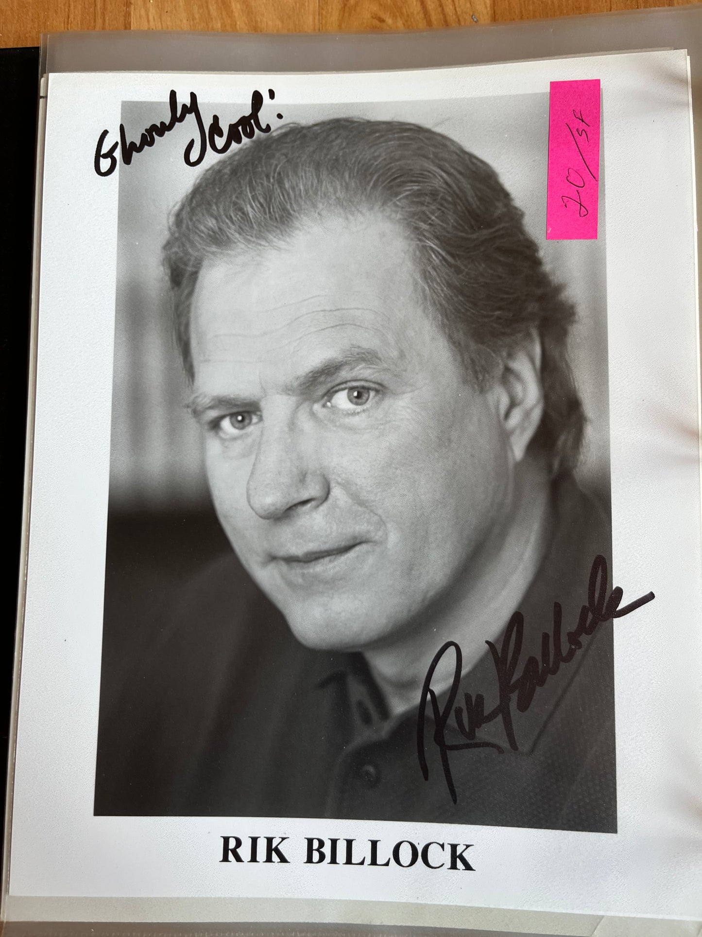 RIK BILLOCK, autograph