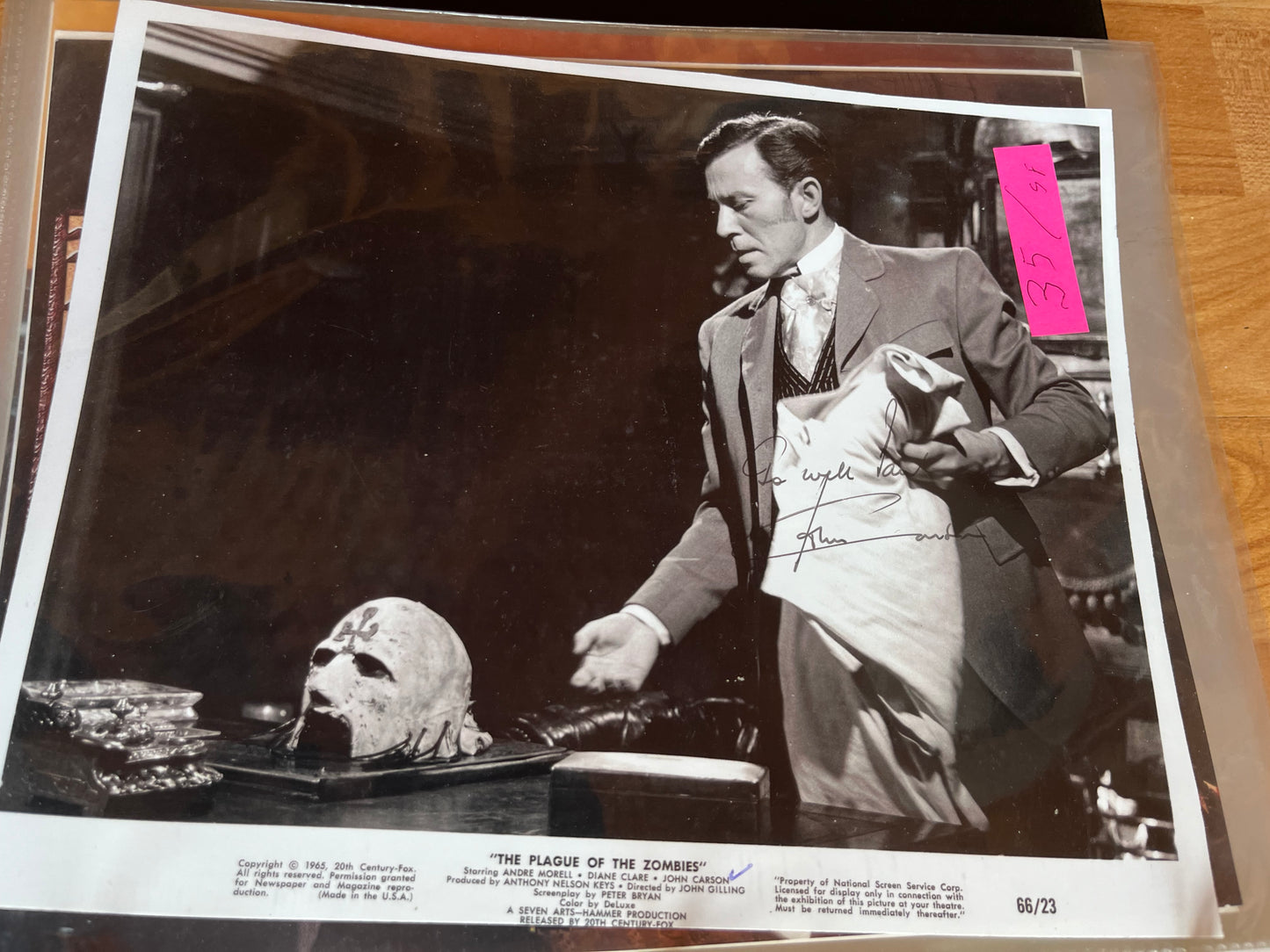 JOHN CARSON, autograph