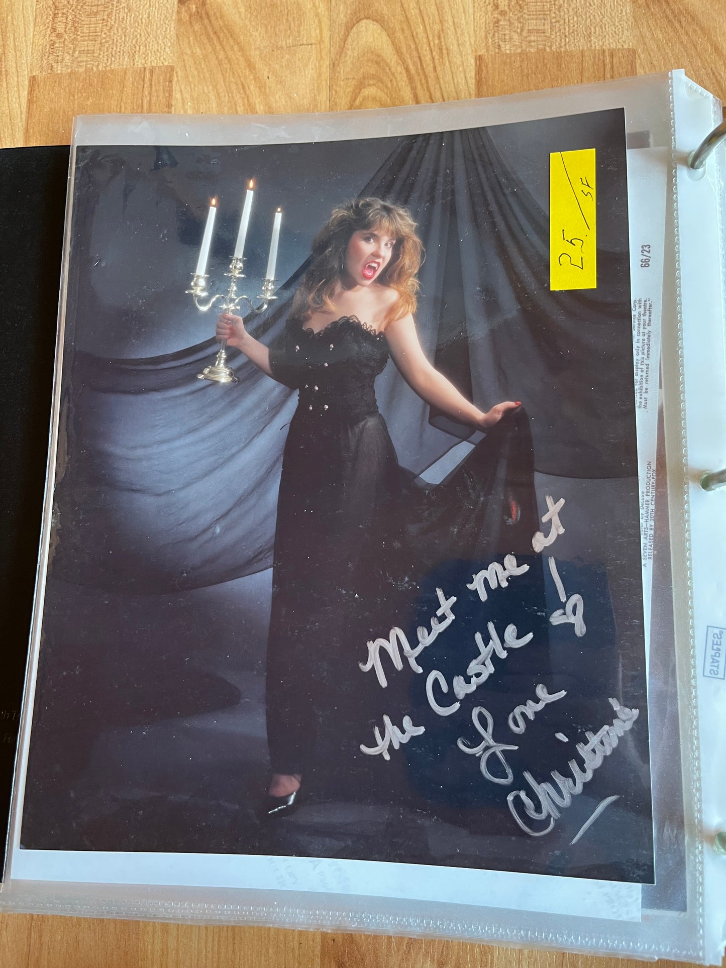 CHRISTINE (LAST NAME UNKNOWN), autograph