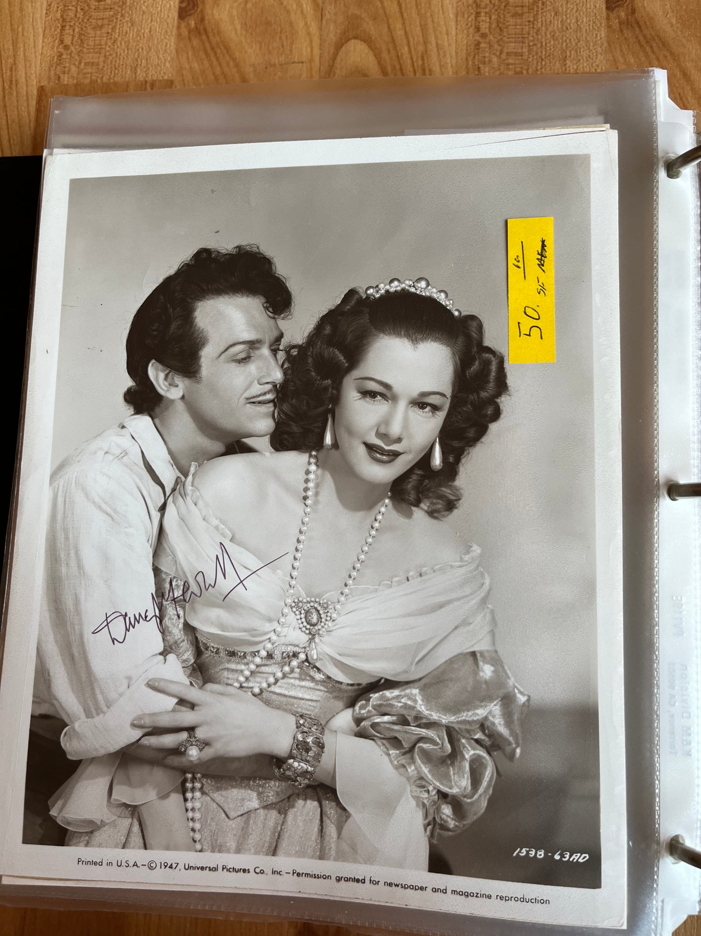 DOUGLAS FAIRBANKS, JR., autograph