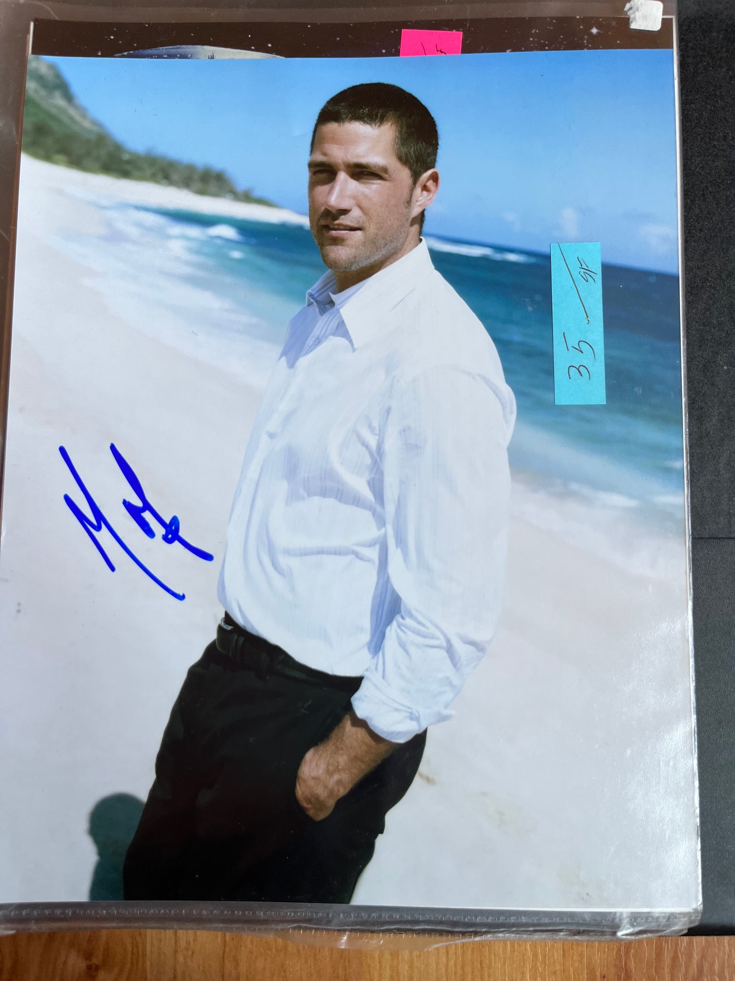 MATTHEW FOX, Lost, autograph