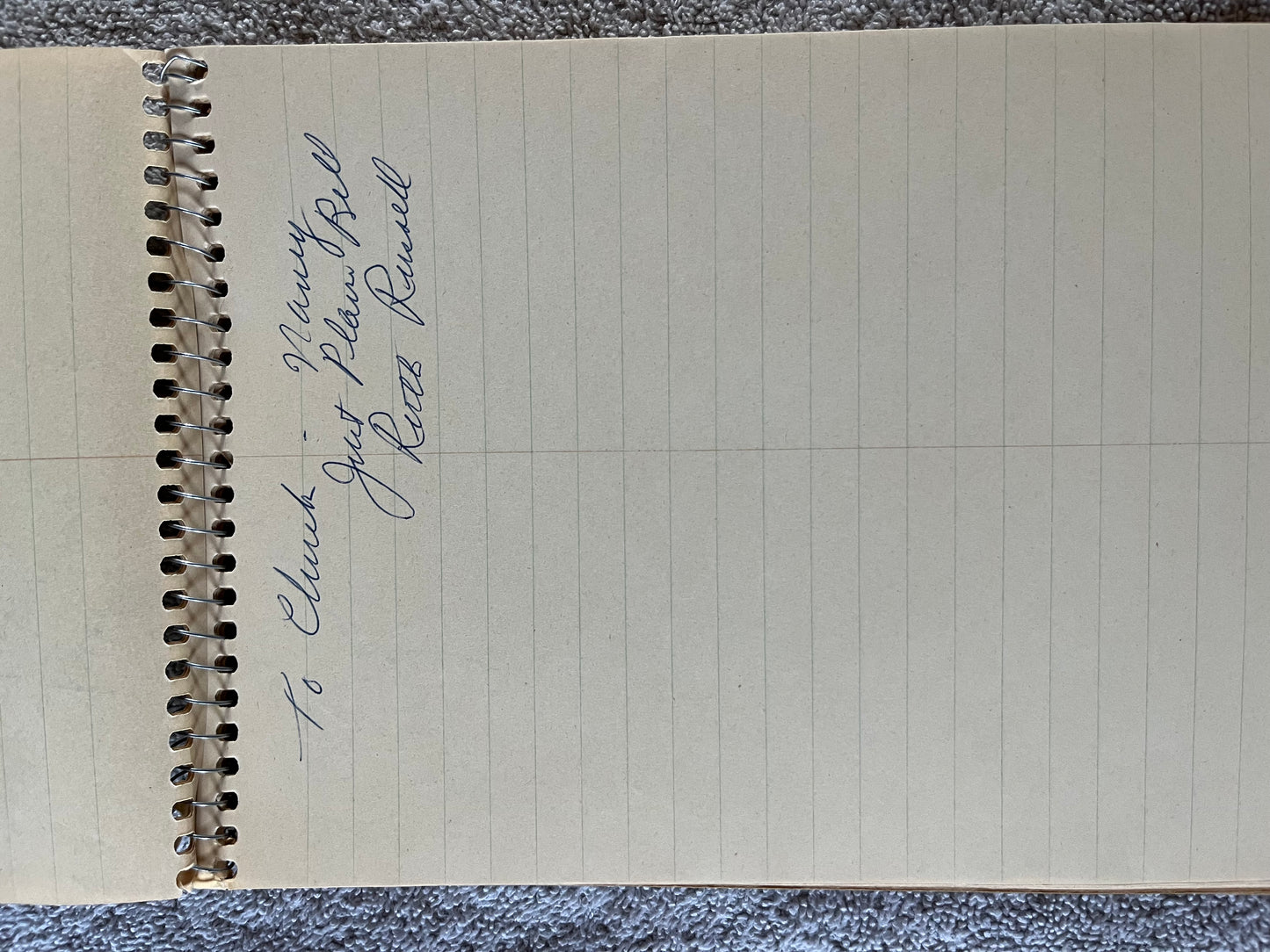 RUTH RUSSELL from JUST PLAIN BILL (Autograph)