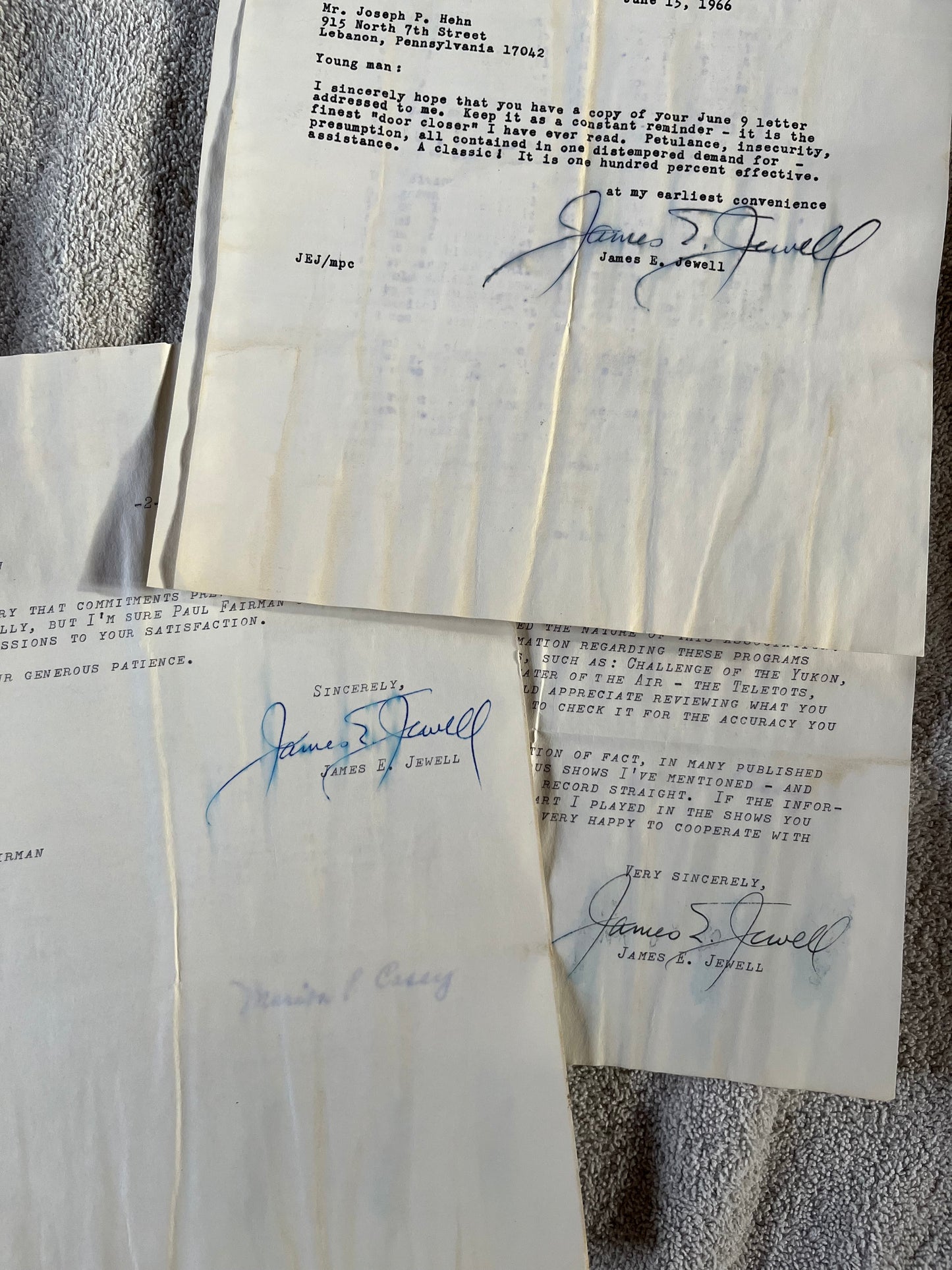 JAMES JEWELL, director and co-creator of THE LONE RANGER (autograph)