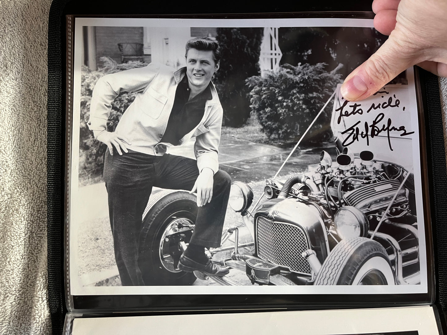 EDD BYRNES from 77 SUNSET STRIP and GREASE (autograph)