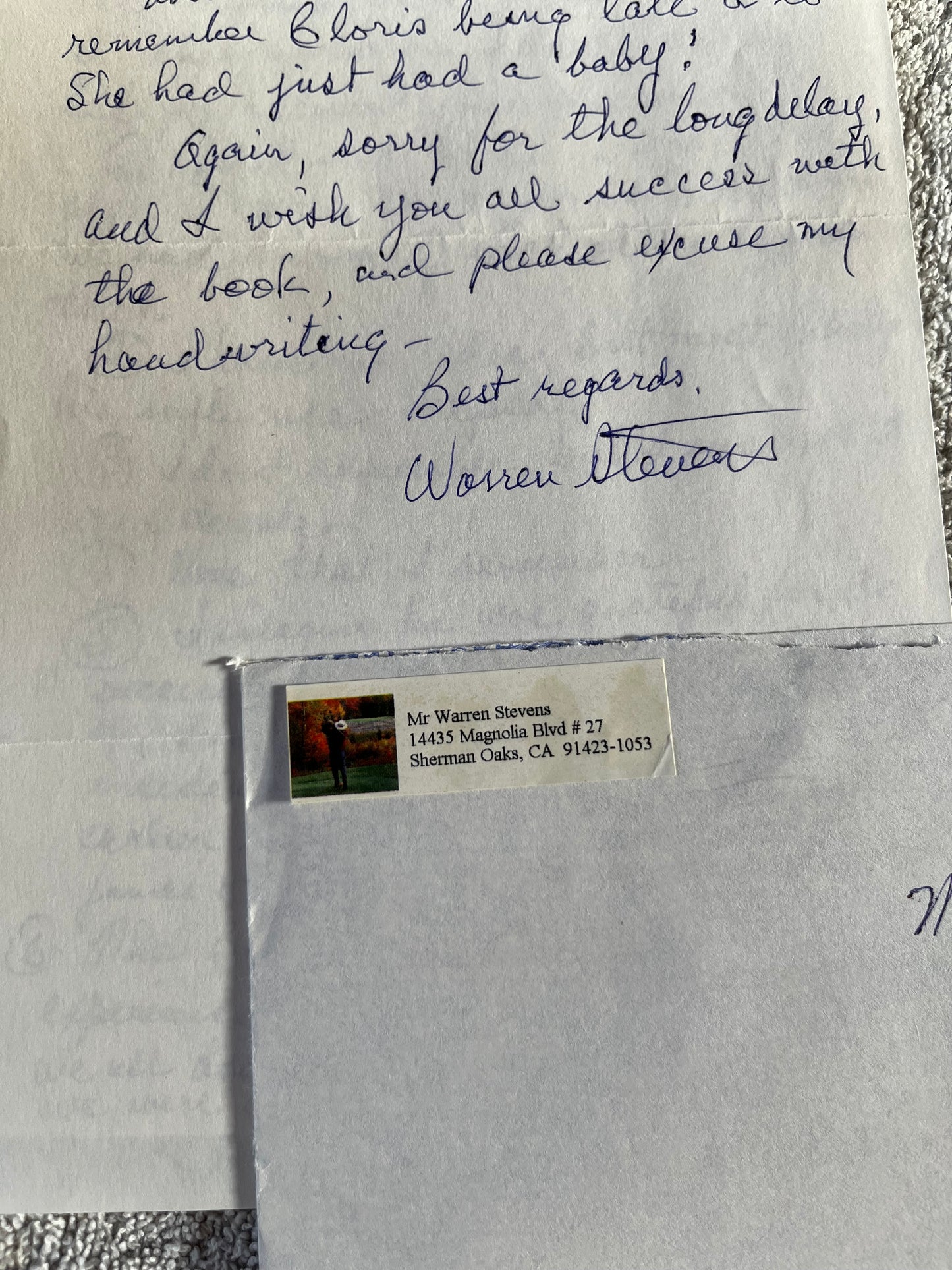 WARREN STEVENS, Character Actor (Autograph)