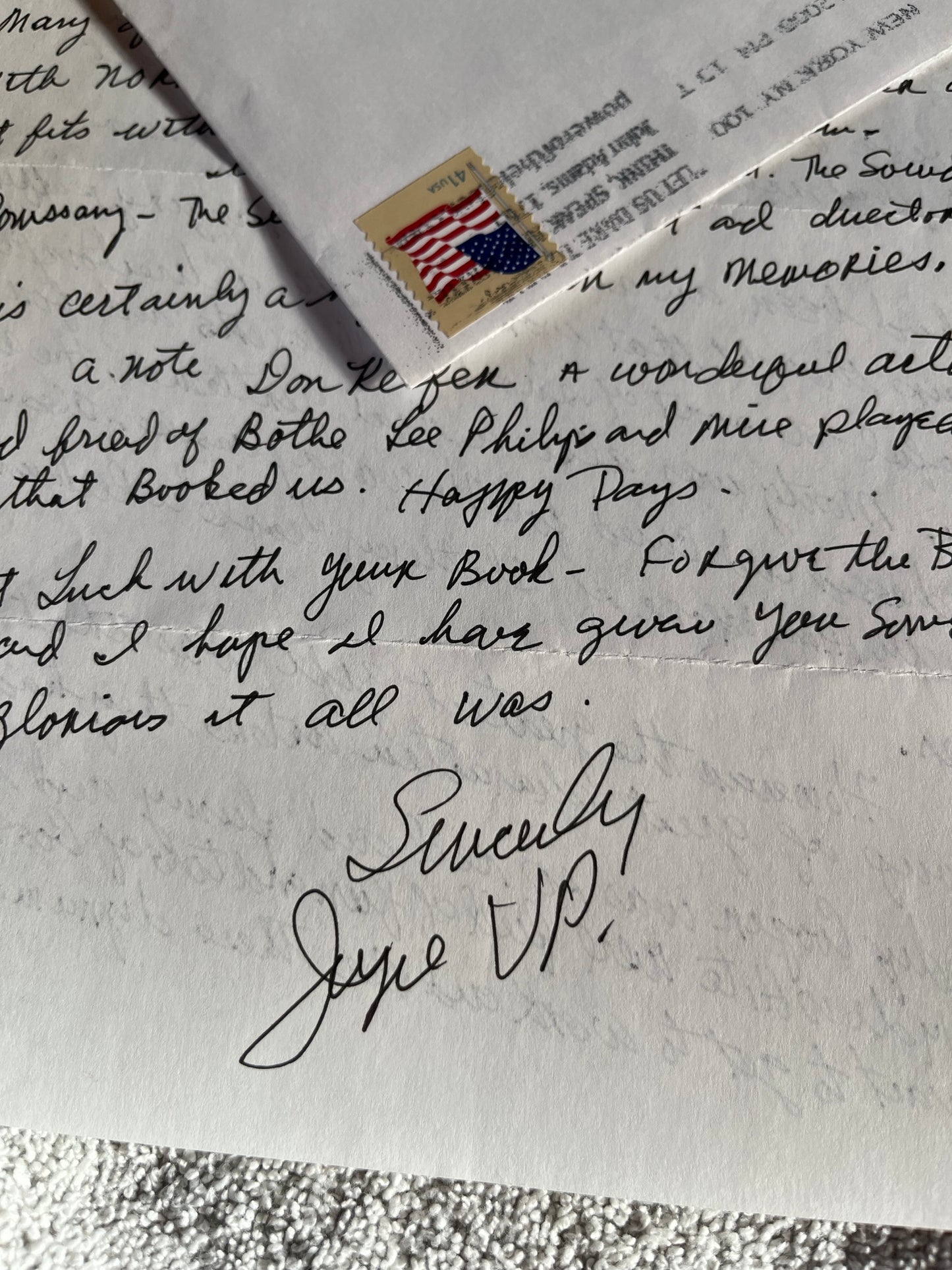 JOYCE VAN PATTEN from ST. ELMO'S FIRE (autograph)