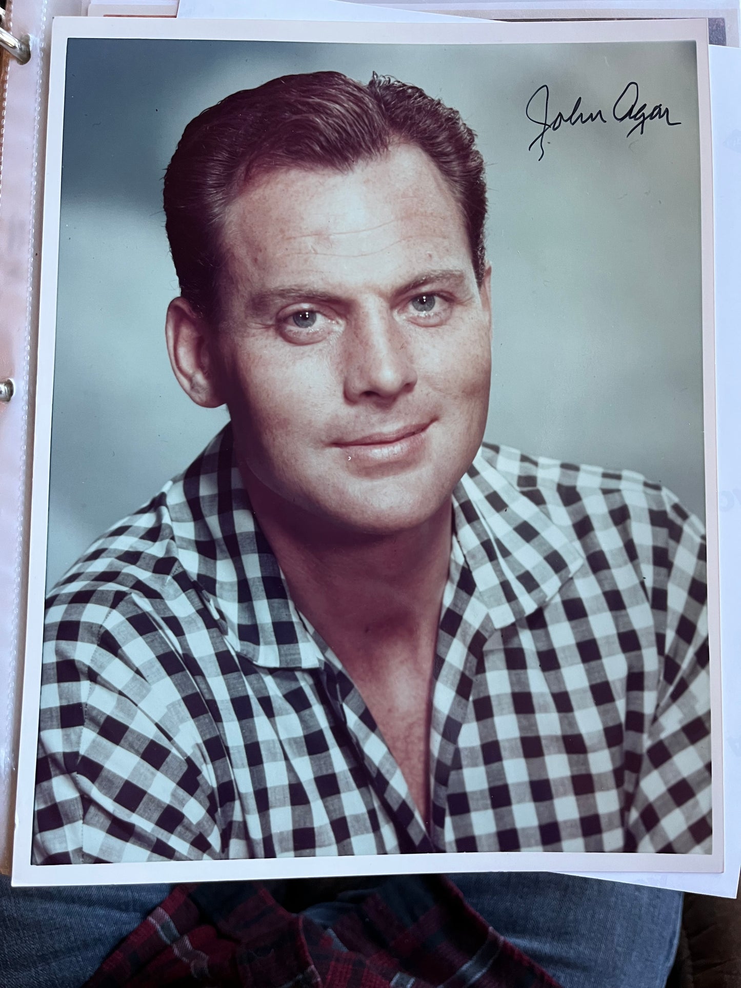 JOHN AGAR, autograph