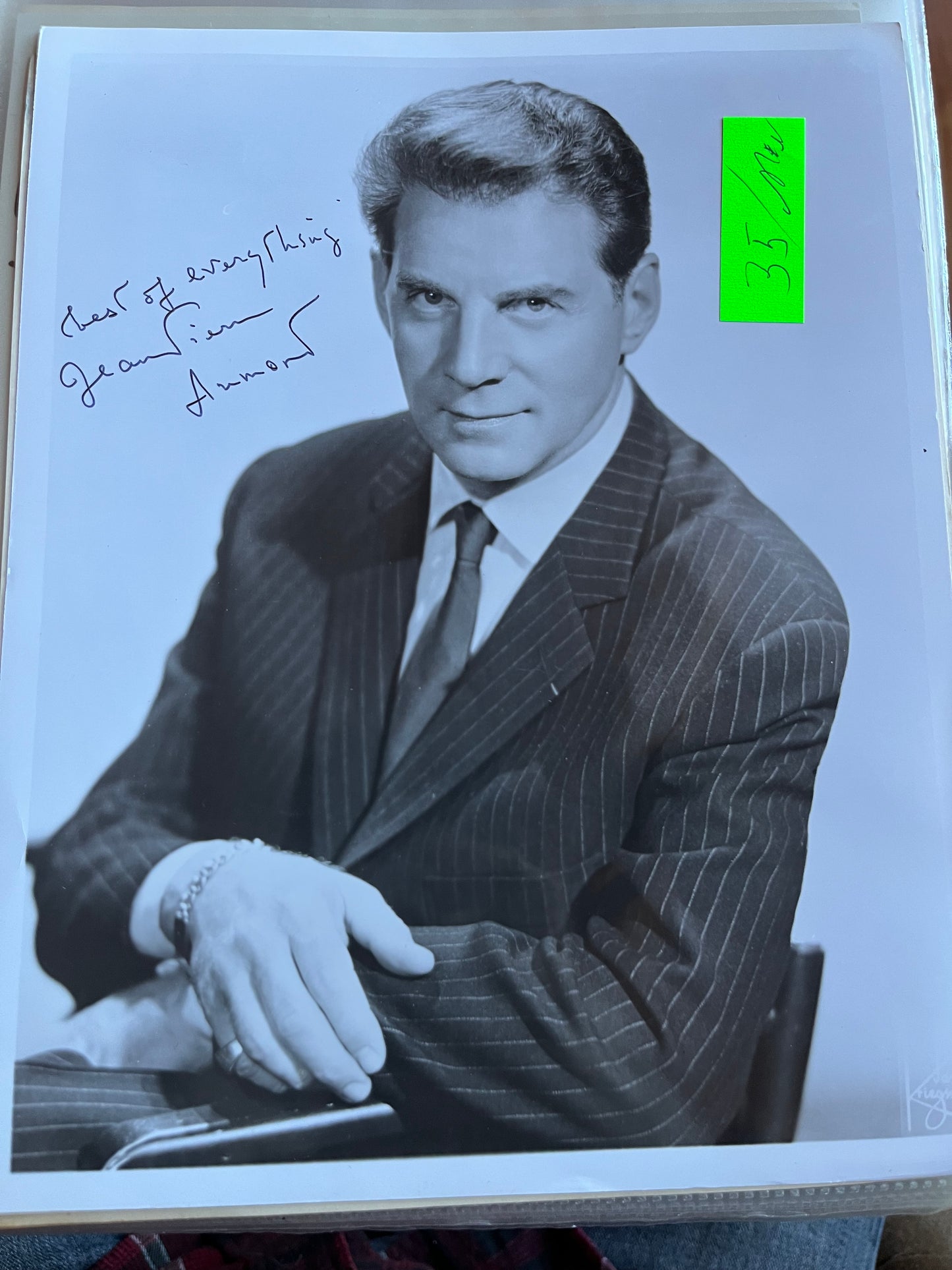 JEAN-PIERRE AUMOND, autograph