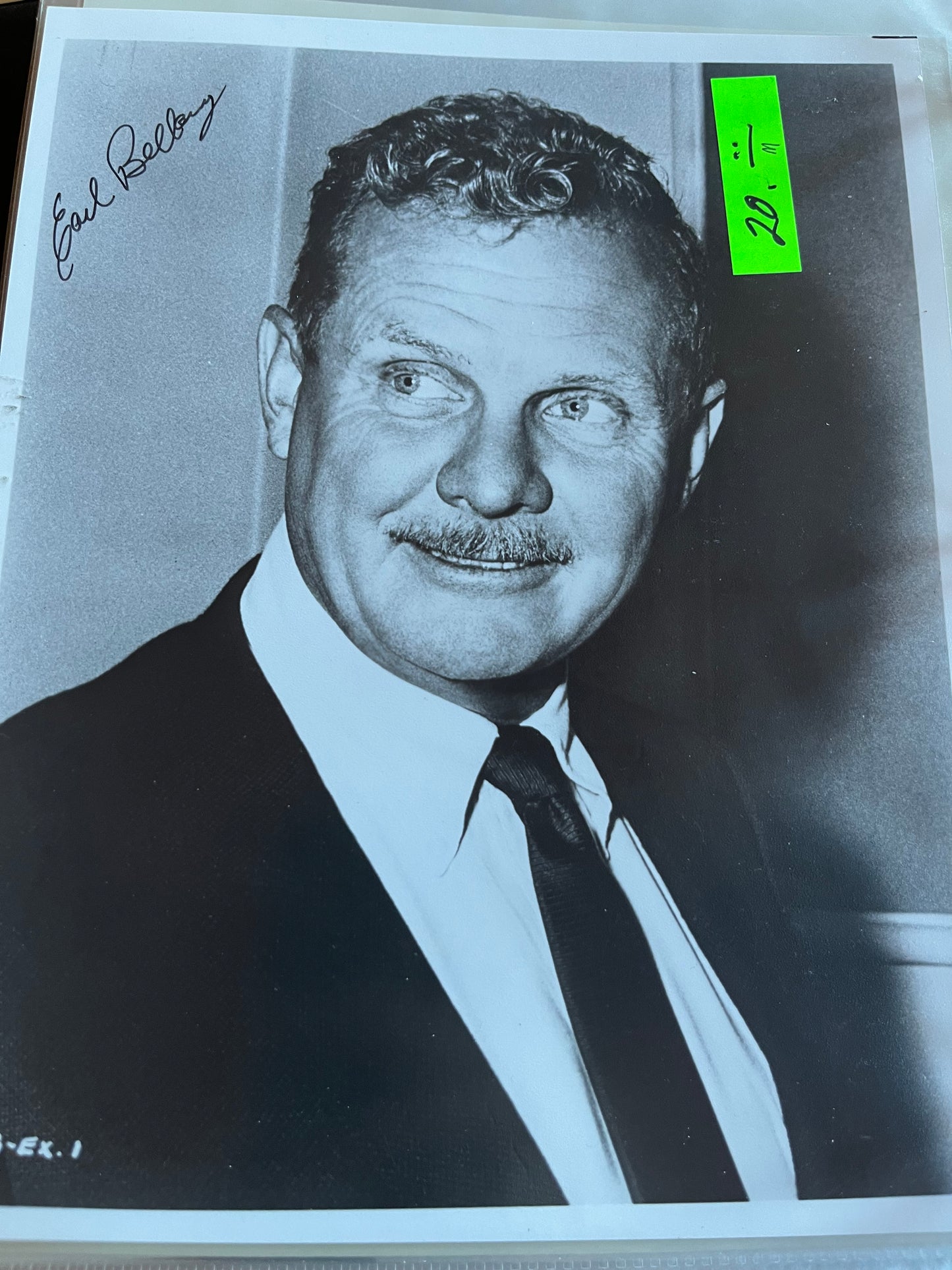 EARL BELLAMY, autograph