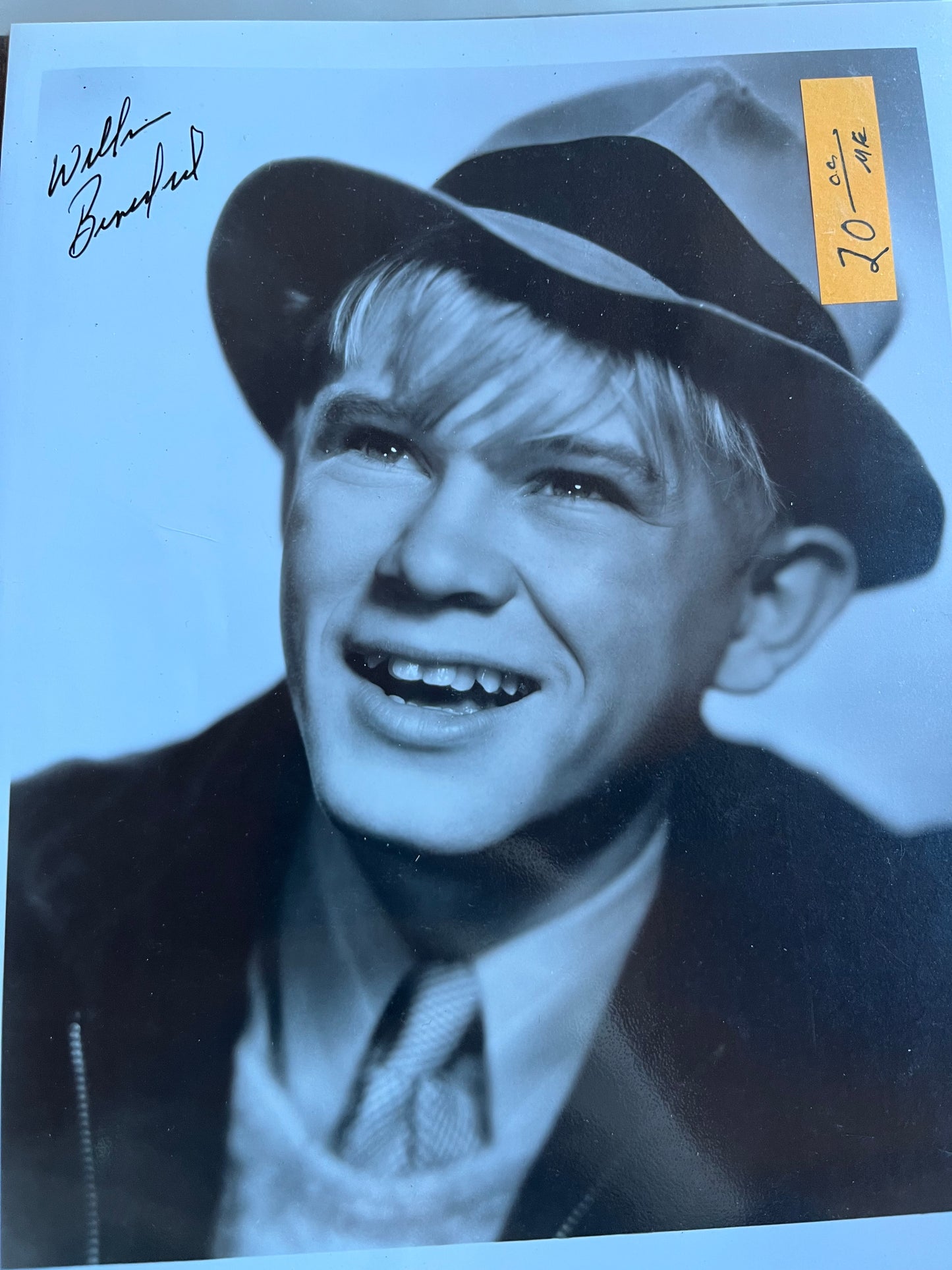 WILLIAM BENEDICT, the original Shazzam, Captain Marvel, autograph