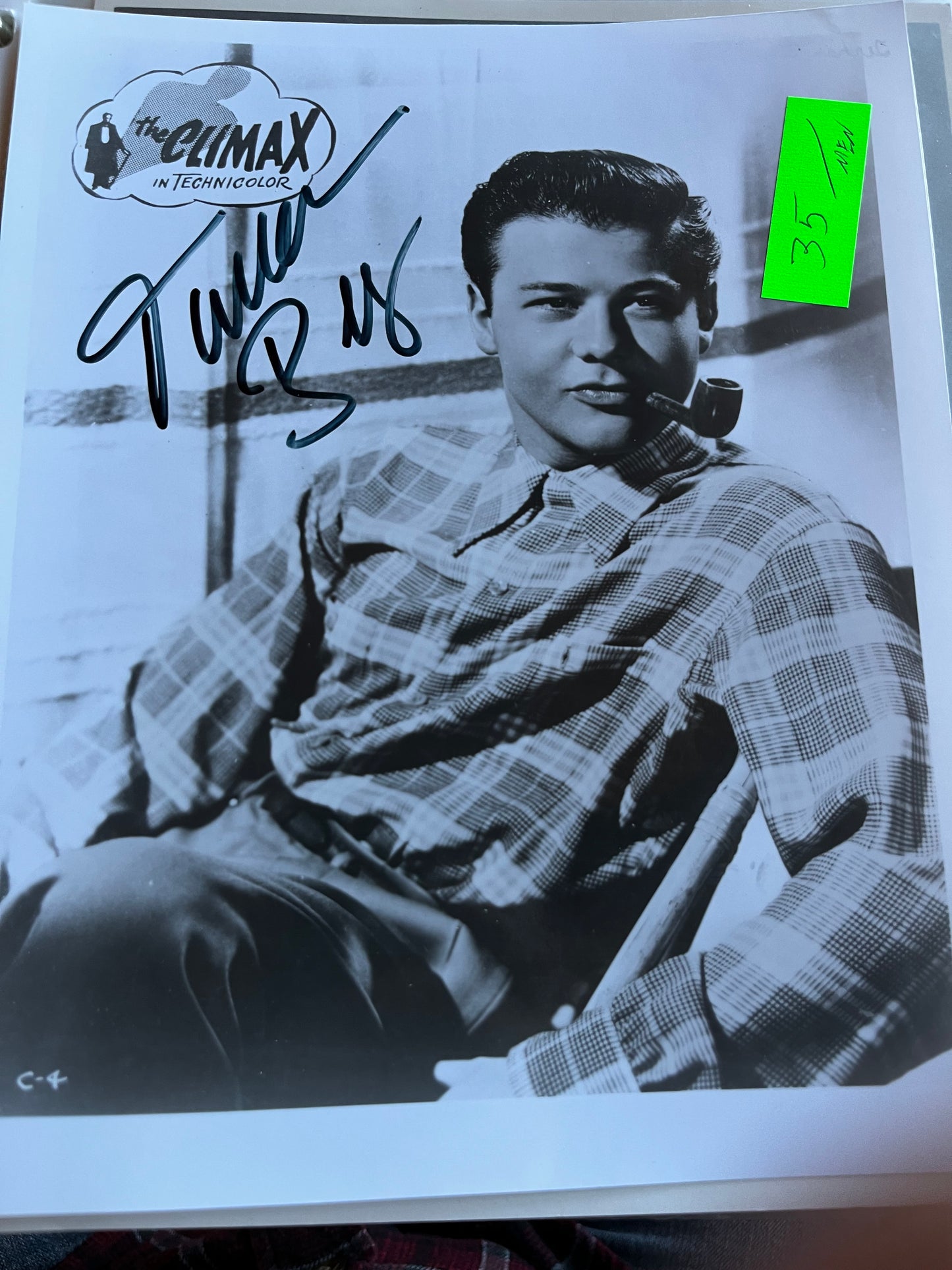 TURHAN BEY, The Climax, autograph