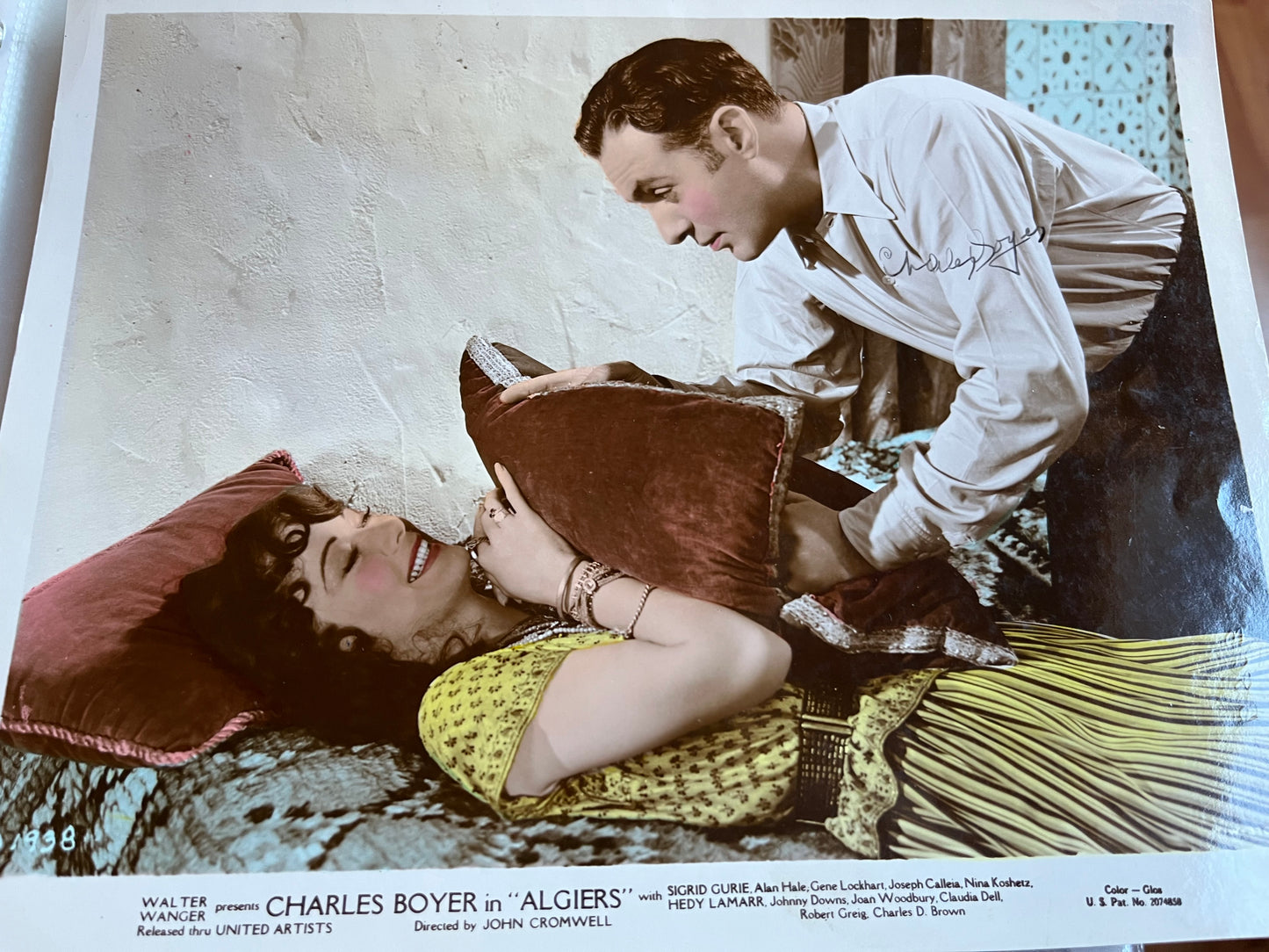 CHARLES BOYER, Gaslight, Algiers, autograph