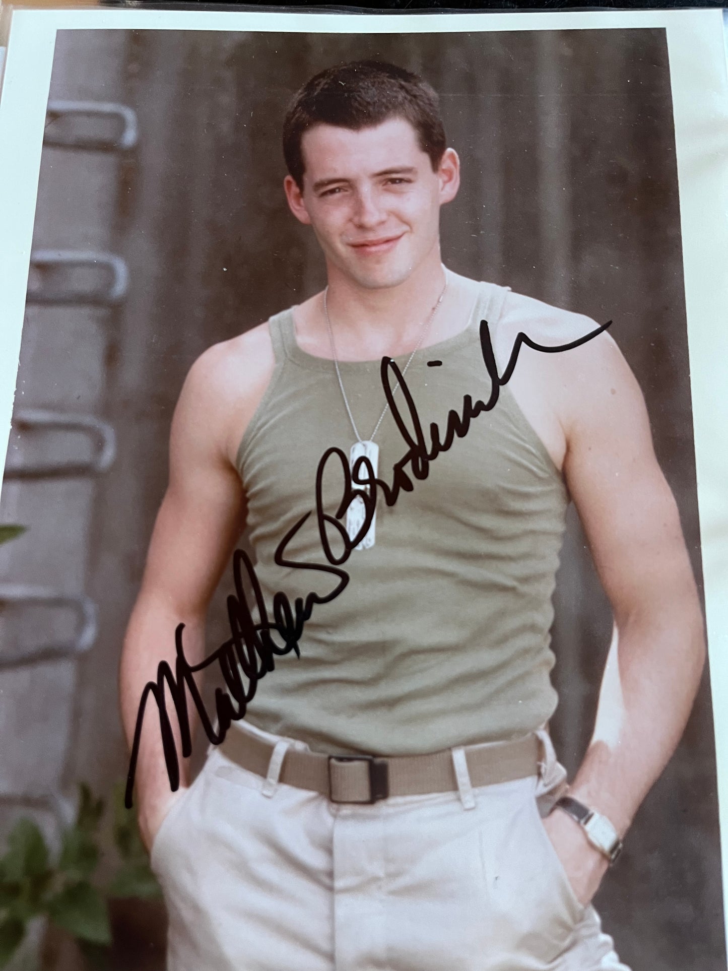 MATTHEW BRODERICK, Ferris Bueller's Day Off, autograph