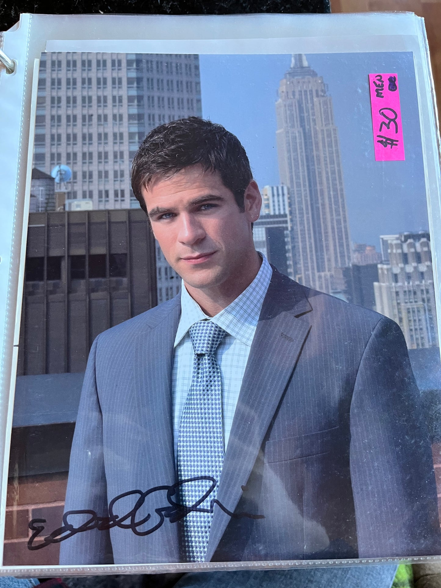 EDDIE CAHILL, CSI New York, autograph