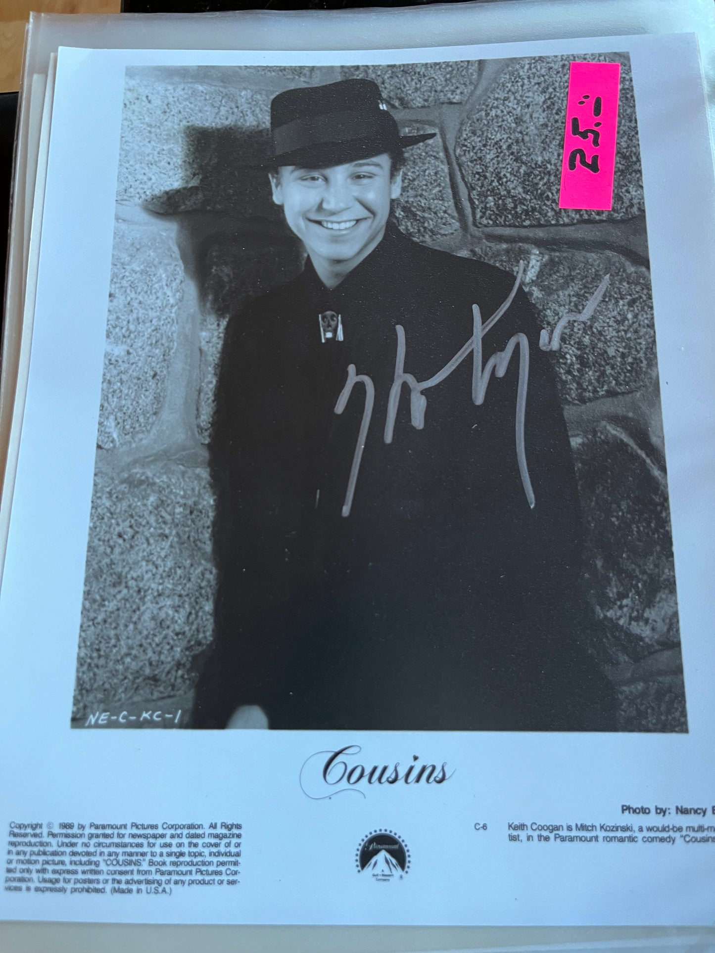 KEITH COOGAN, autograph