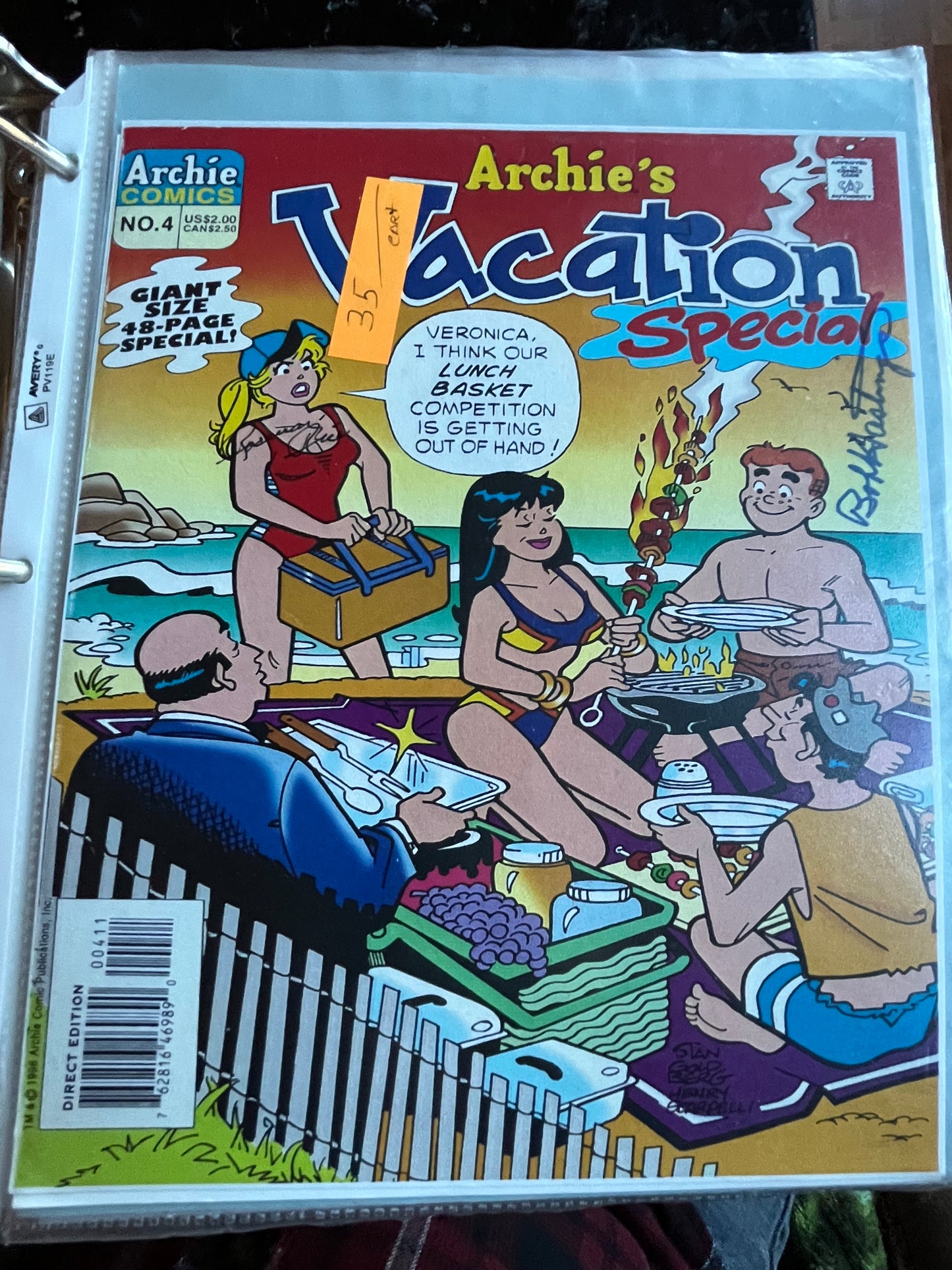 Bob Hastings, Rosemary Rice, voices of the comic characters on radio, autographs