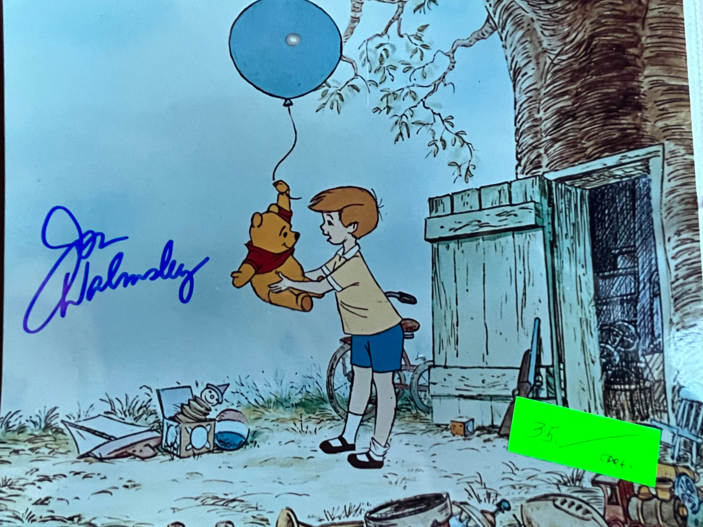 JON WALMSLEY, voice of Christopher Robin, autograph