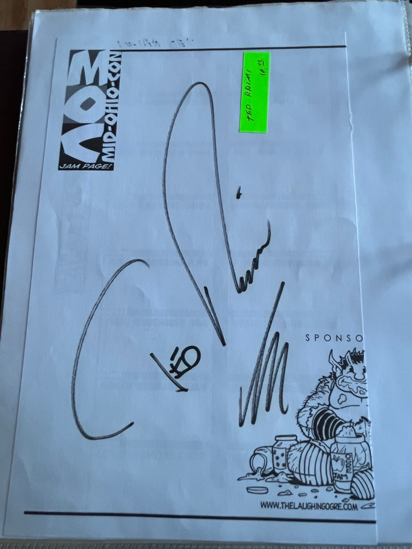 TED RAIMI, actor, autograph