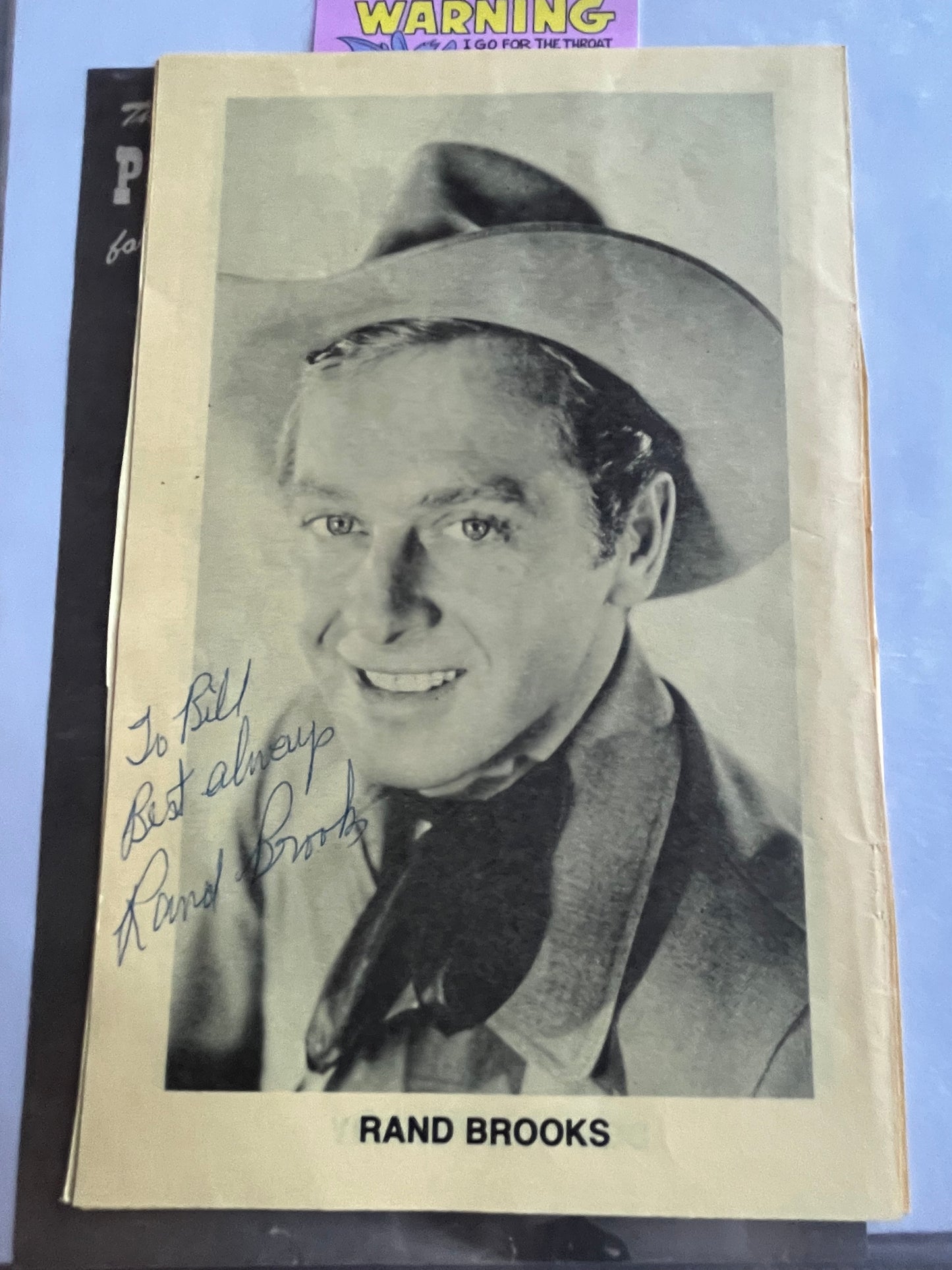 RAND BROOKS, autograph
