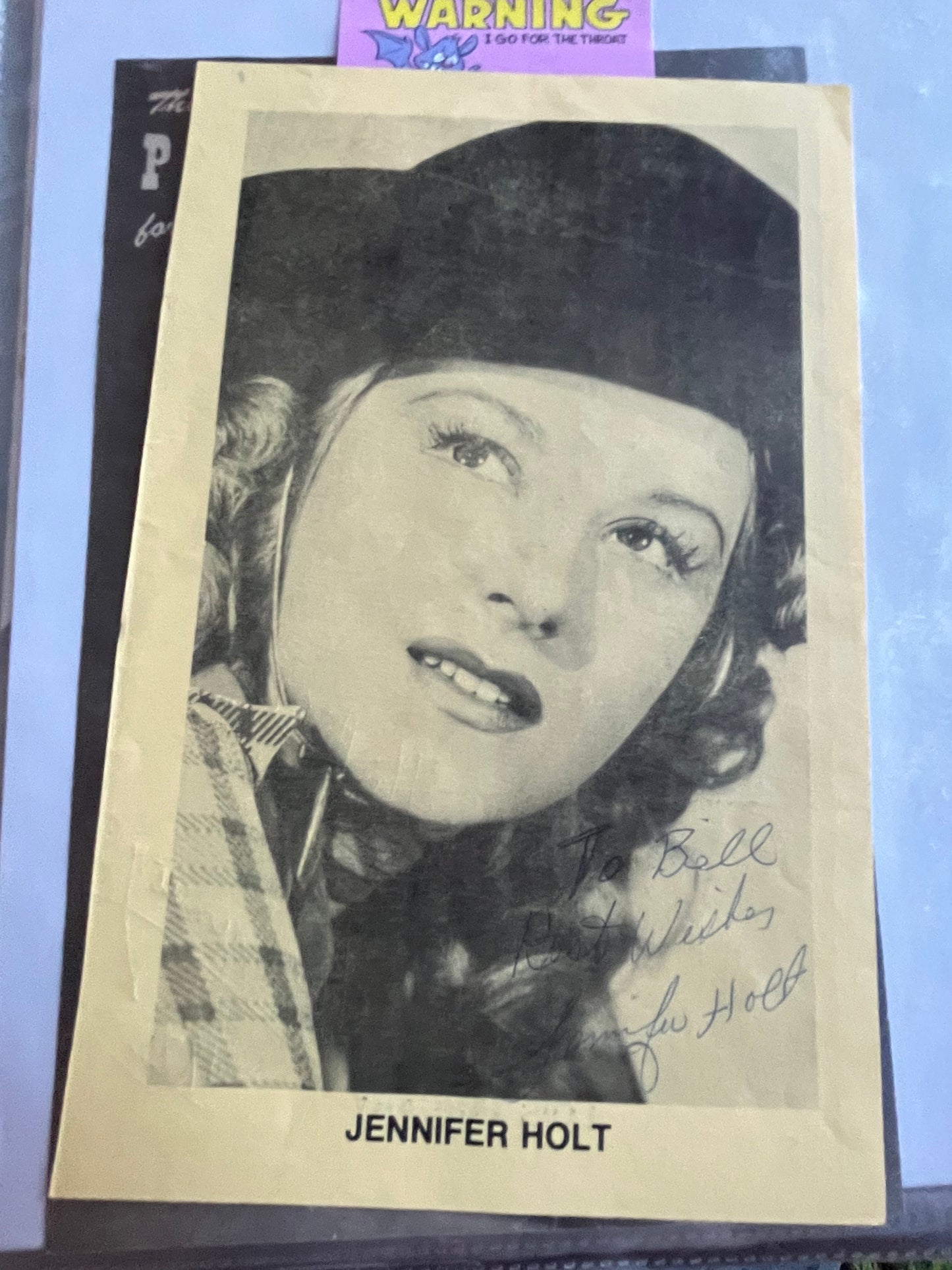 JENNIFER HOLT, autograph