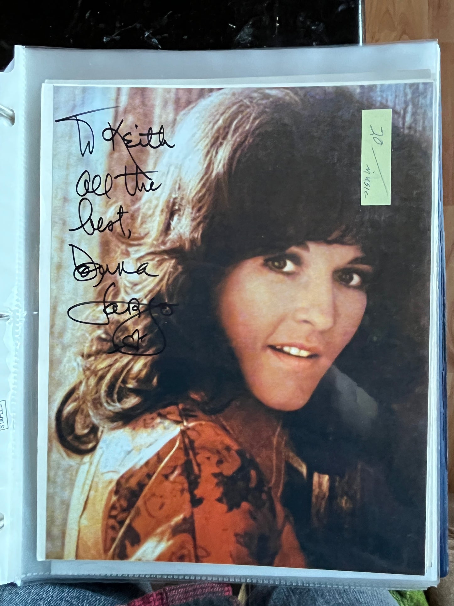DONNA FARGO, singer, autograph