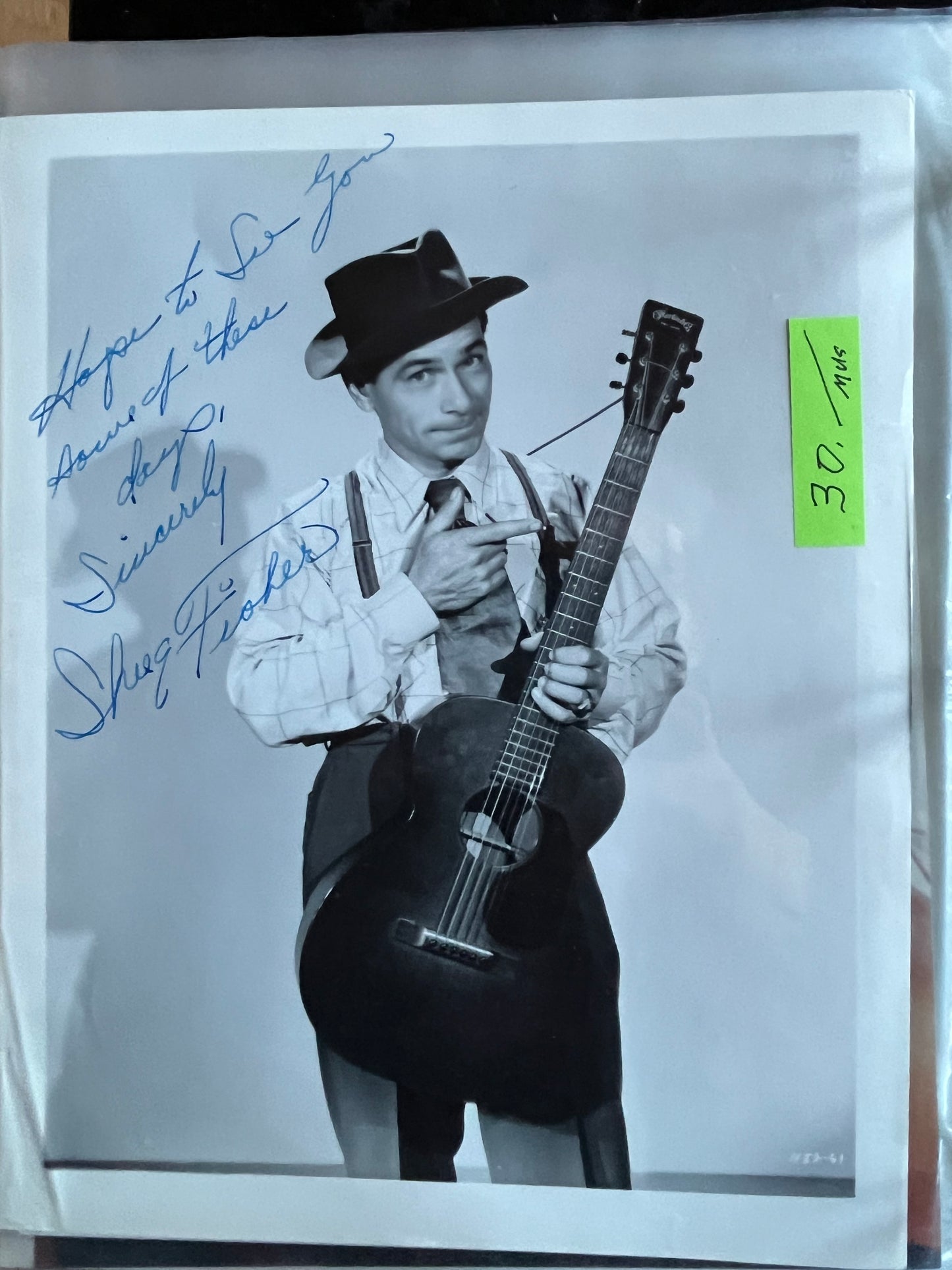 SHUG FISHER, autograph