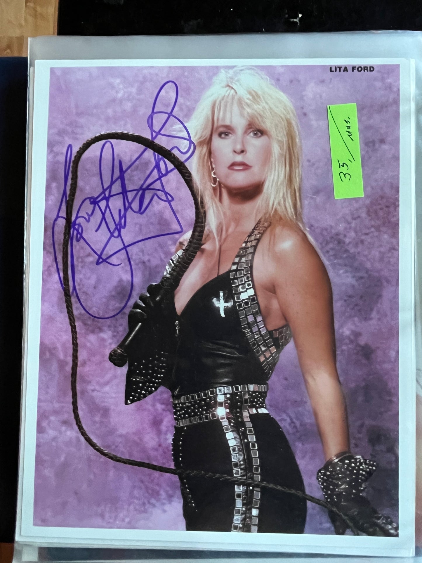 LITA FORD, singer, autograph