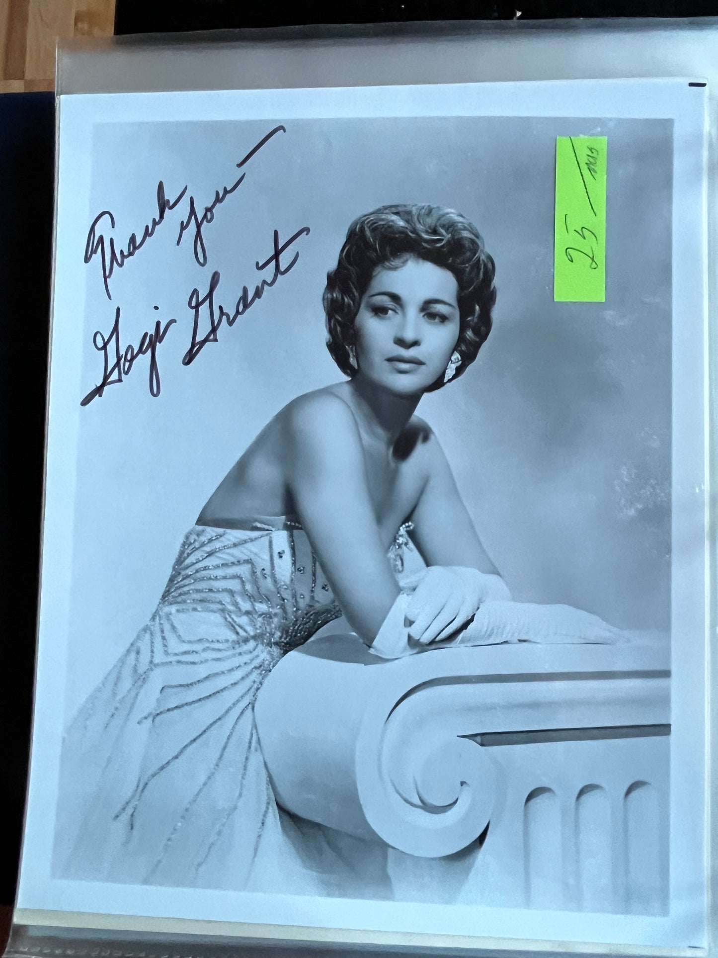 GOGI GRANT, singer, autograph
