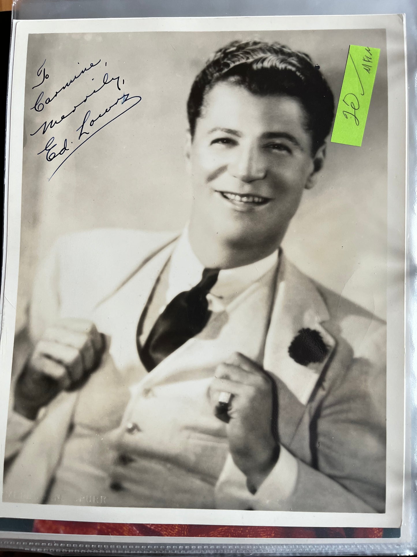 ED LOWRY, House of Mystery (1934) autograph