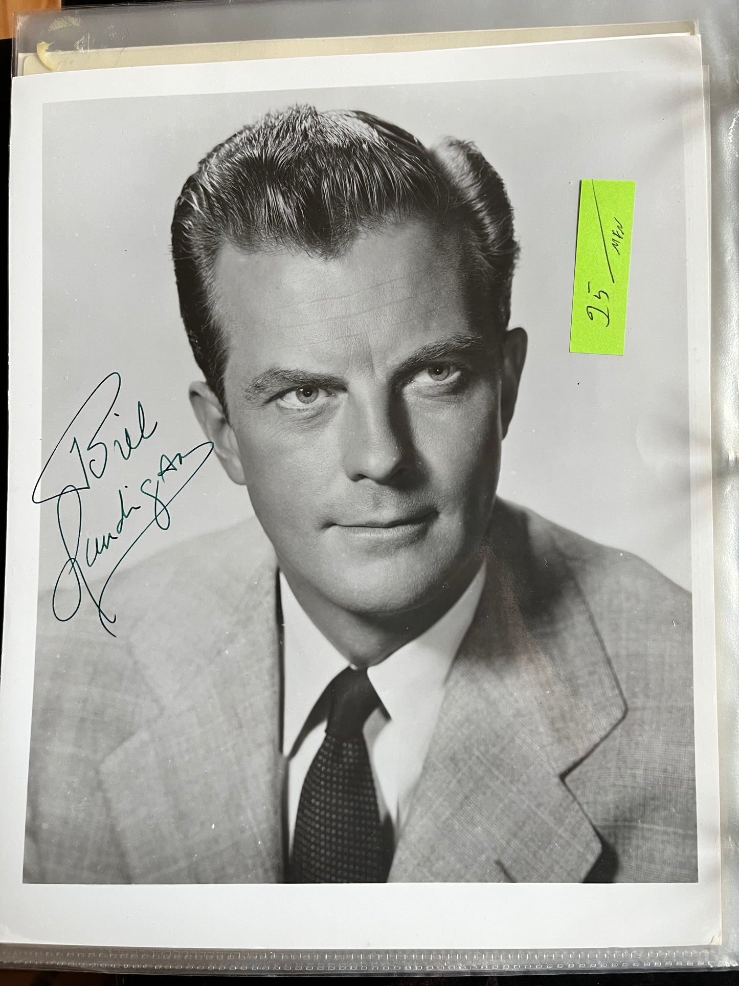 BILL LUNDIGAN, autograph