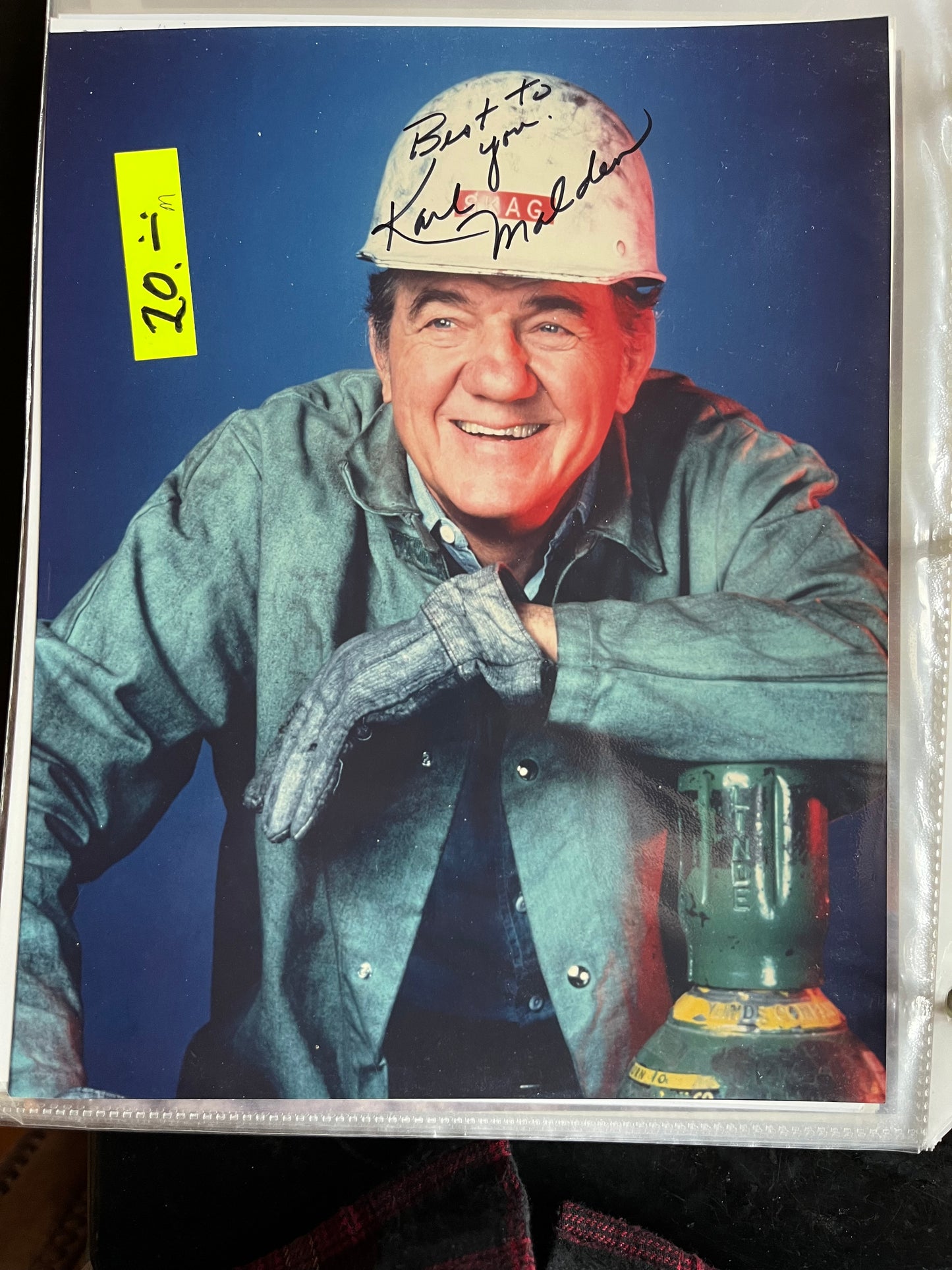 KARL MALDEN, On the Waterfront, autograph