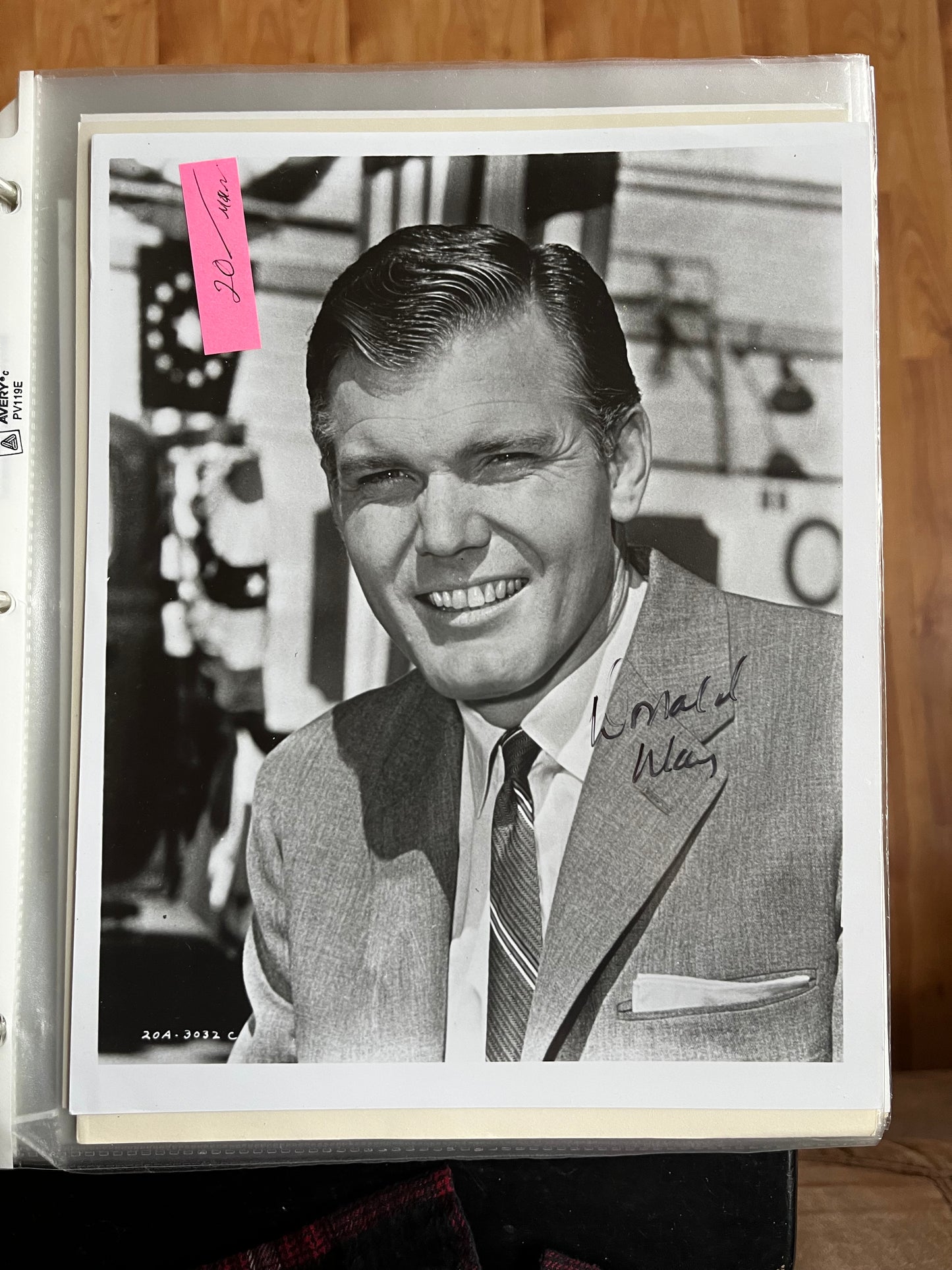 DONALD MAY, autograph