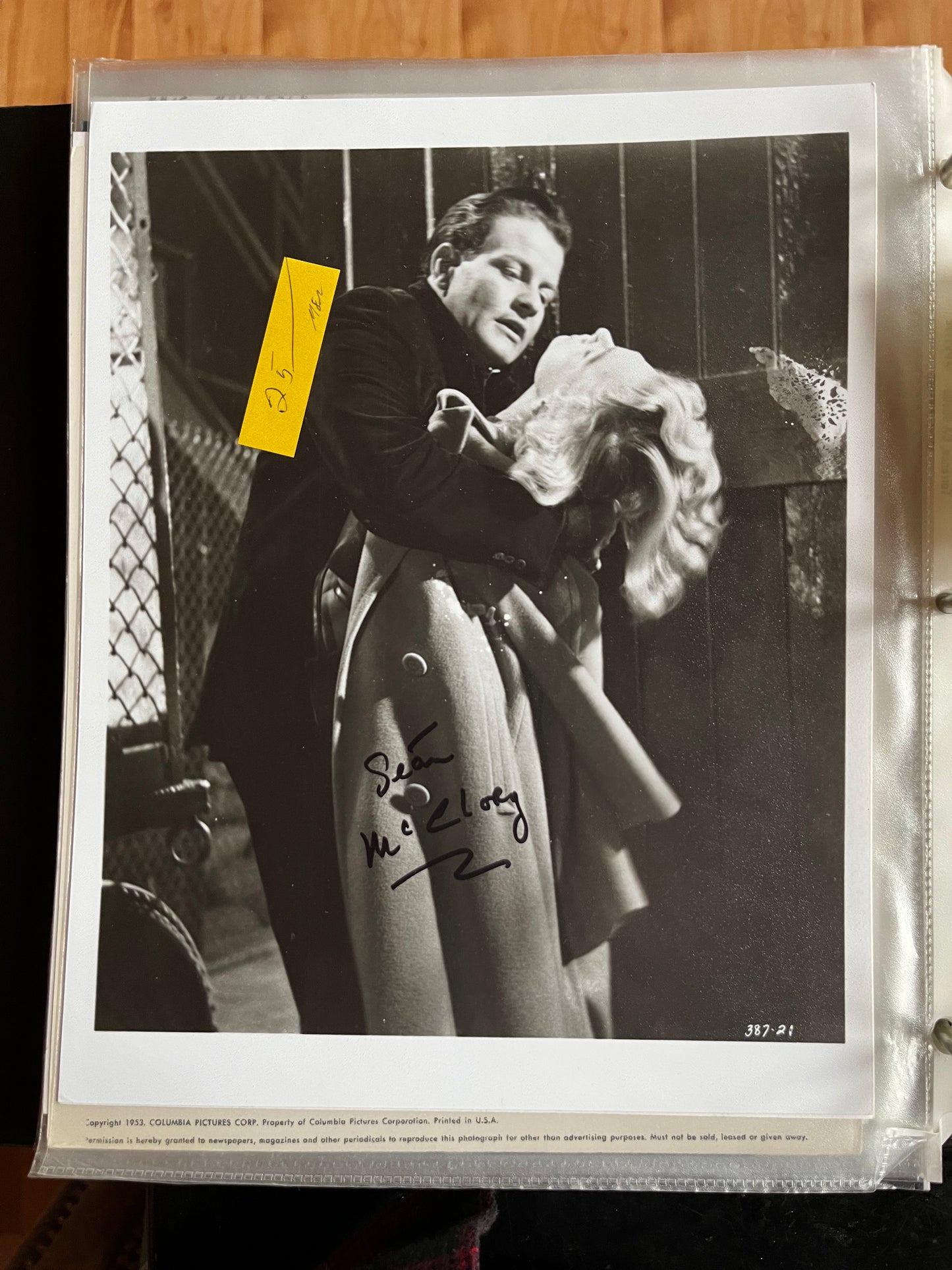 SEAN McCLORY, autograph