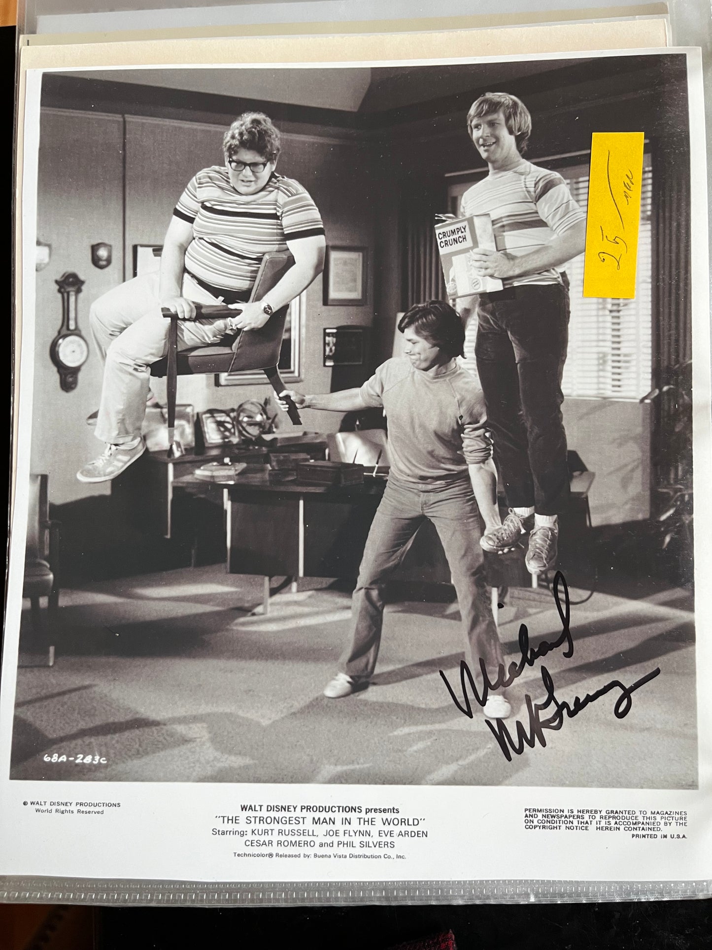 MICHAEL McGREEVY, autograph