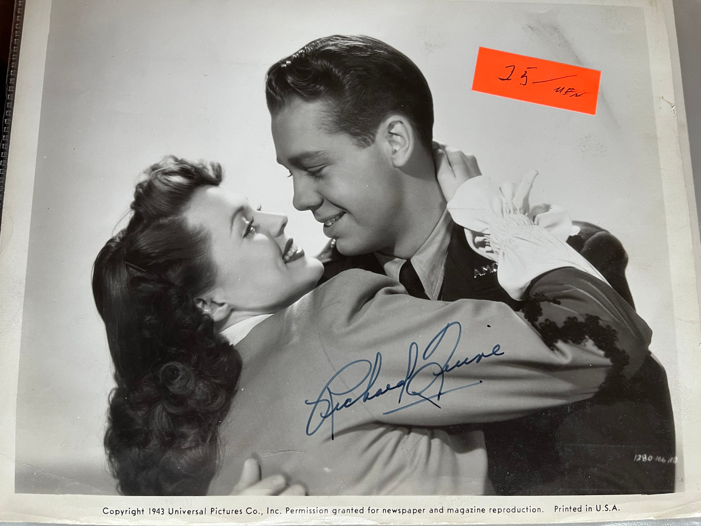 RICHARD QUINE, autograph