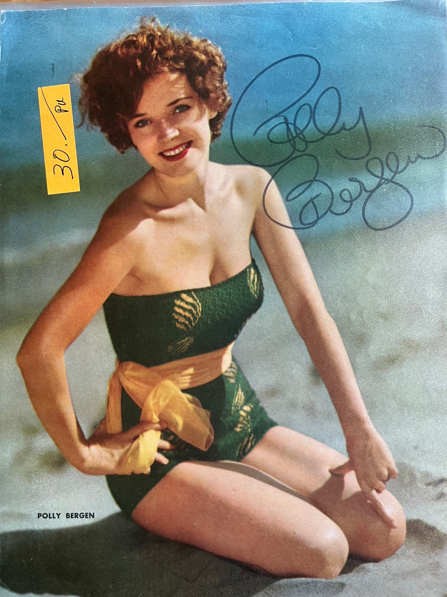 POLLY BERGEN, autograph