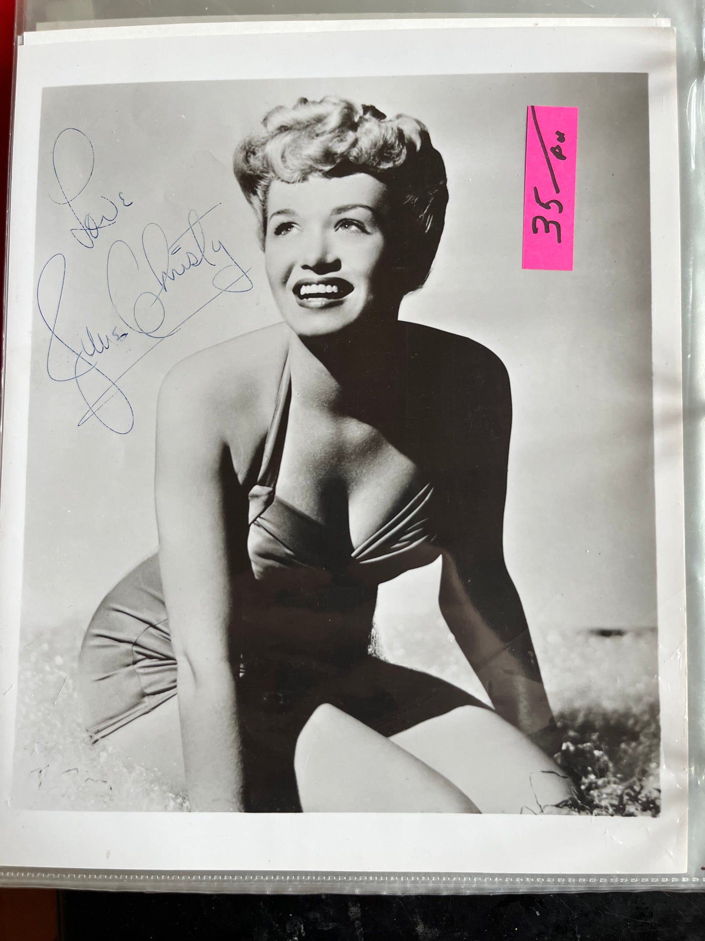 JULIE CHRISTY, autograph