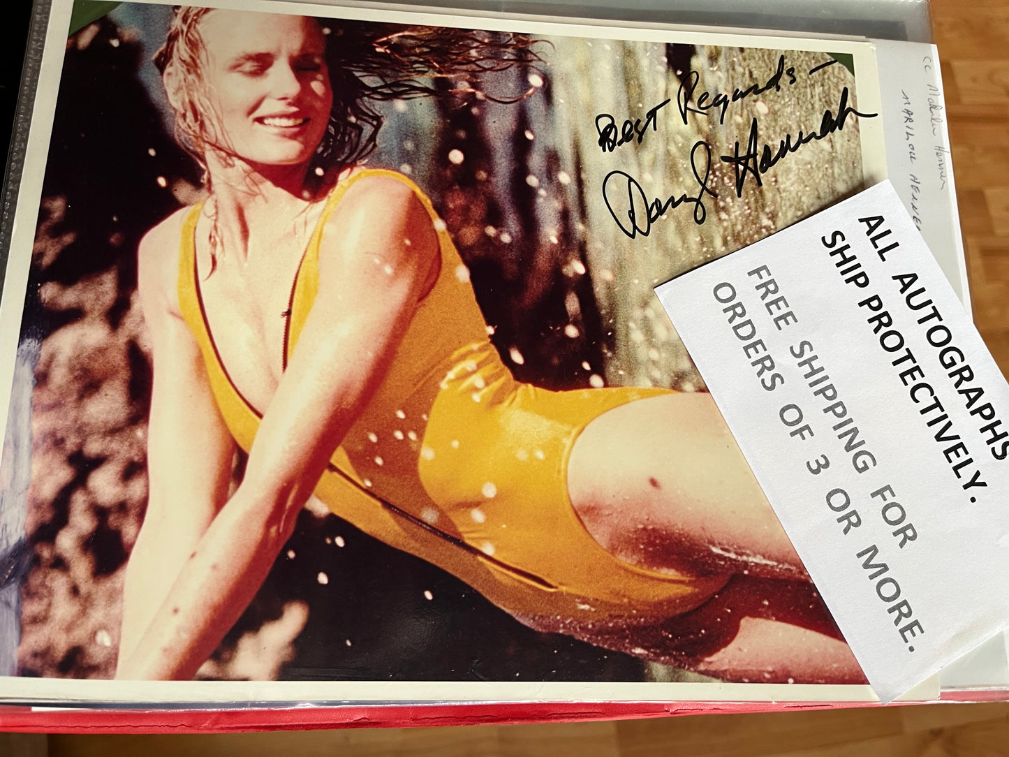 DARYL HANNAH, Splash, Kill Bill, autograph