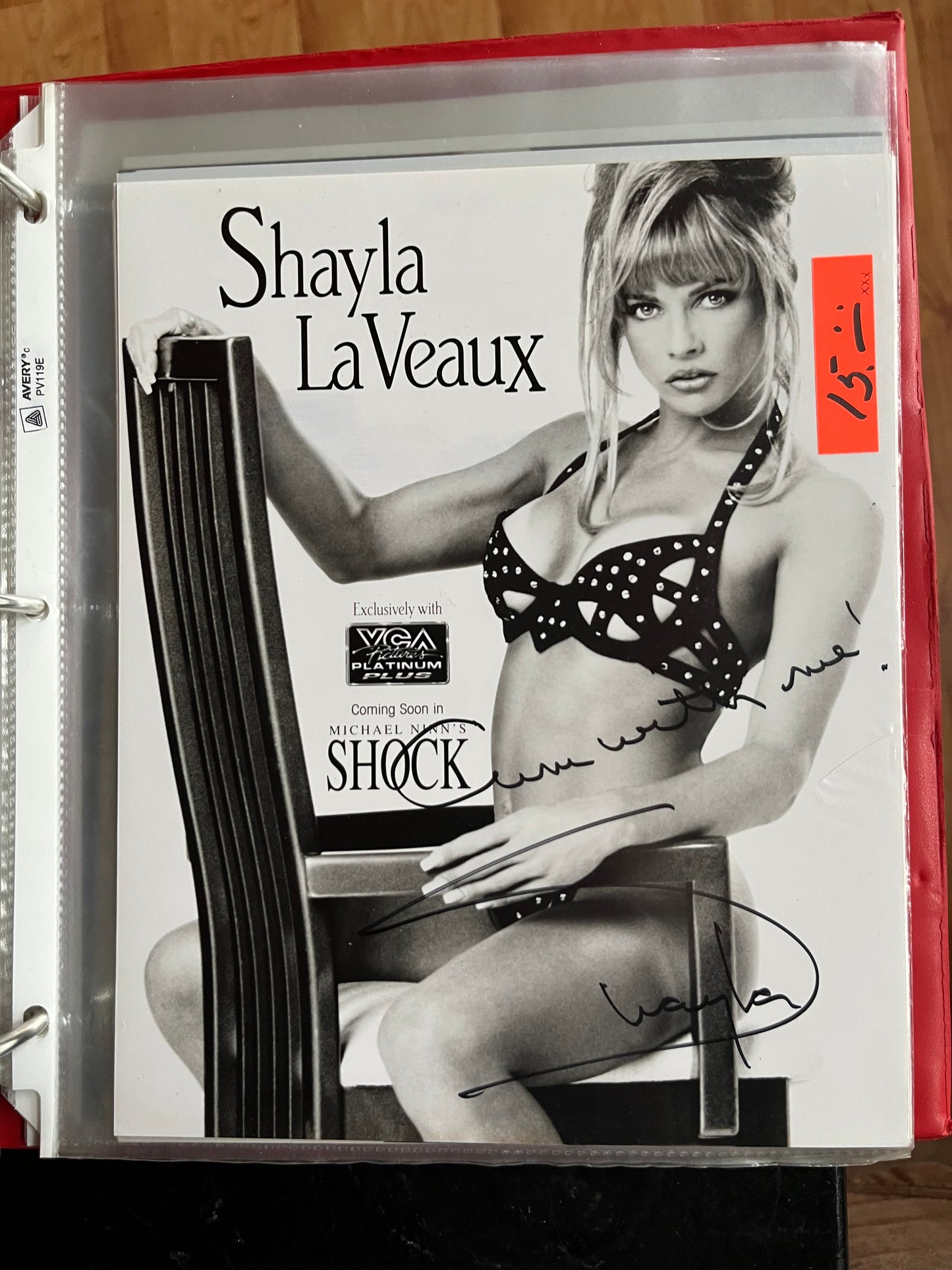 SHAYLA LaVEAUX, autograph