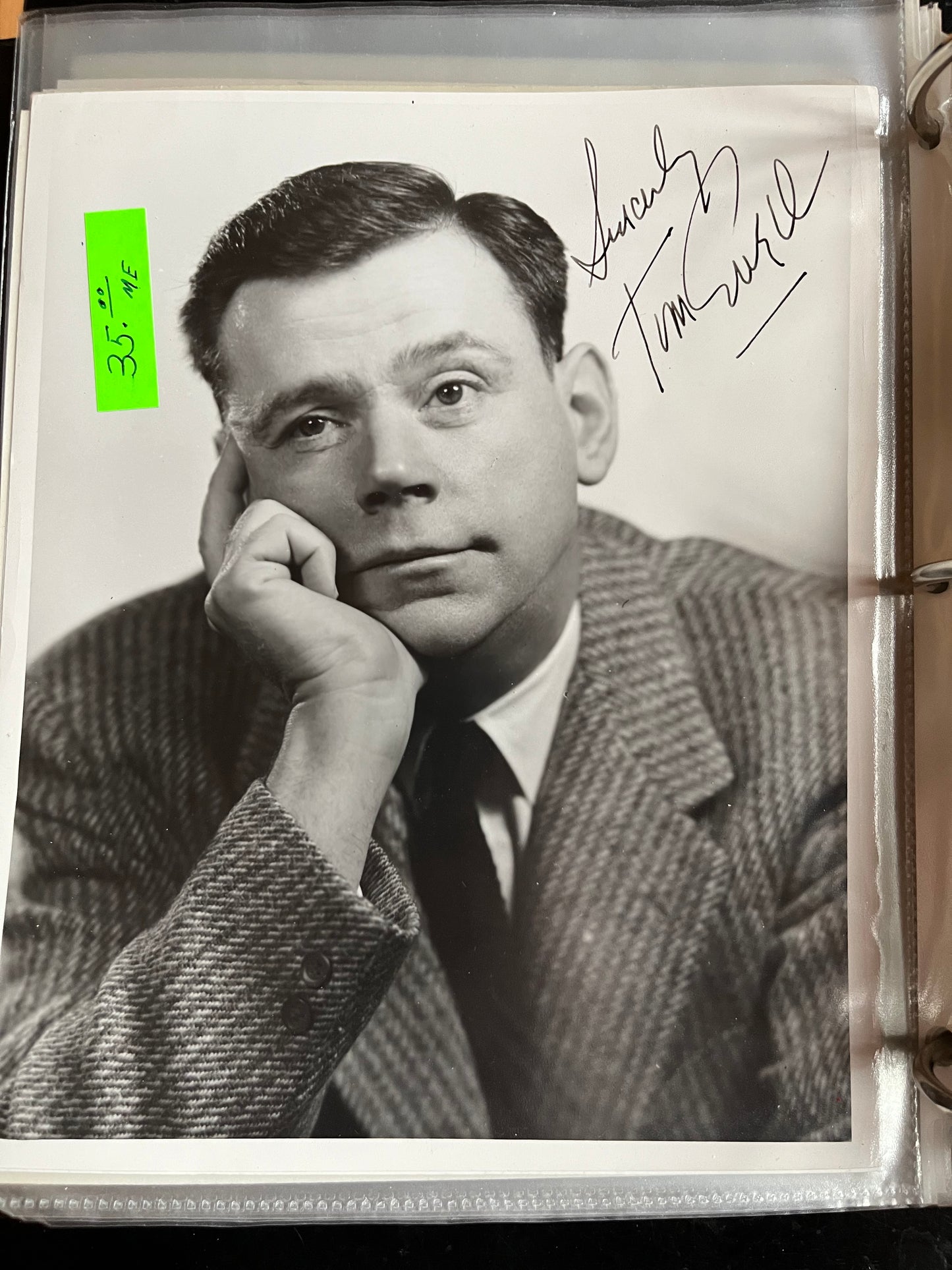 TOM EWELL, autograph