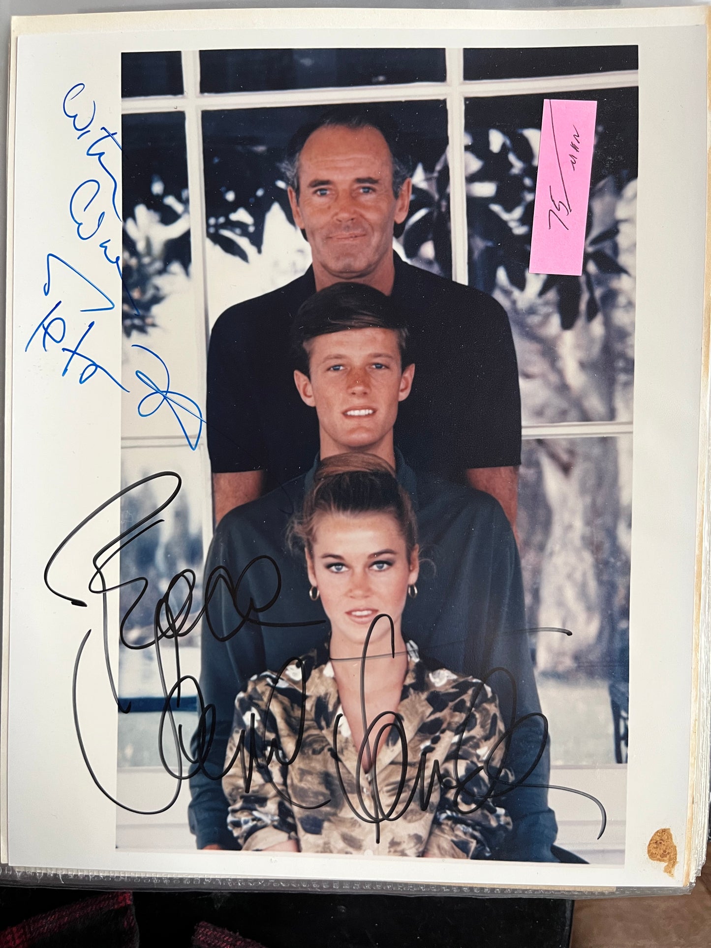 PETER FONDA, JANE FONDA, autographs