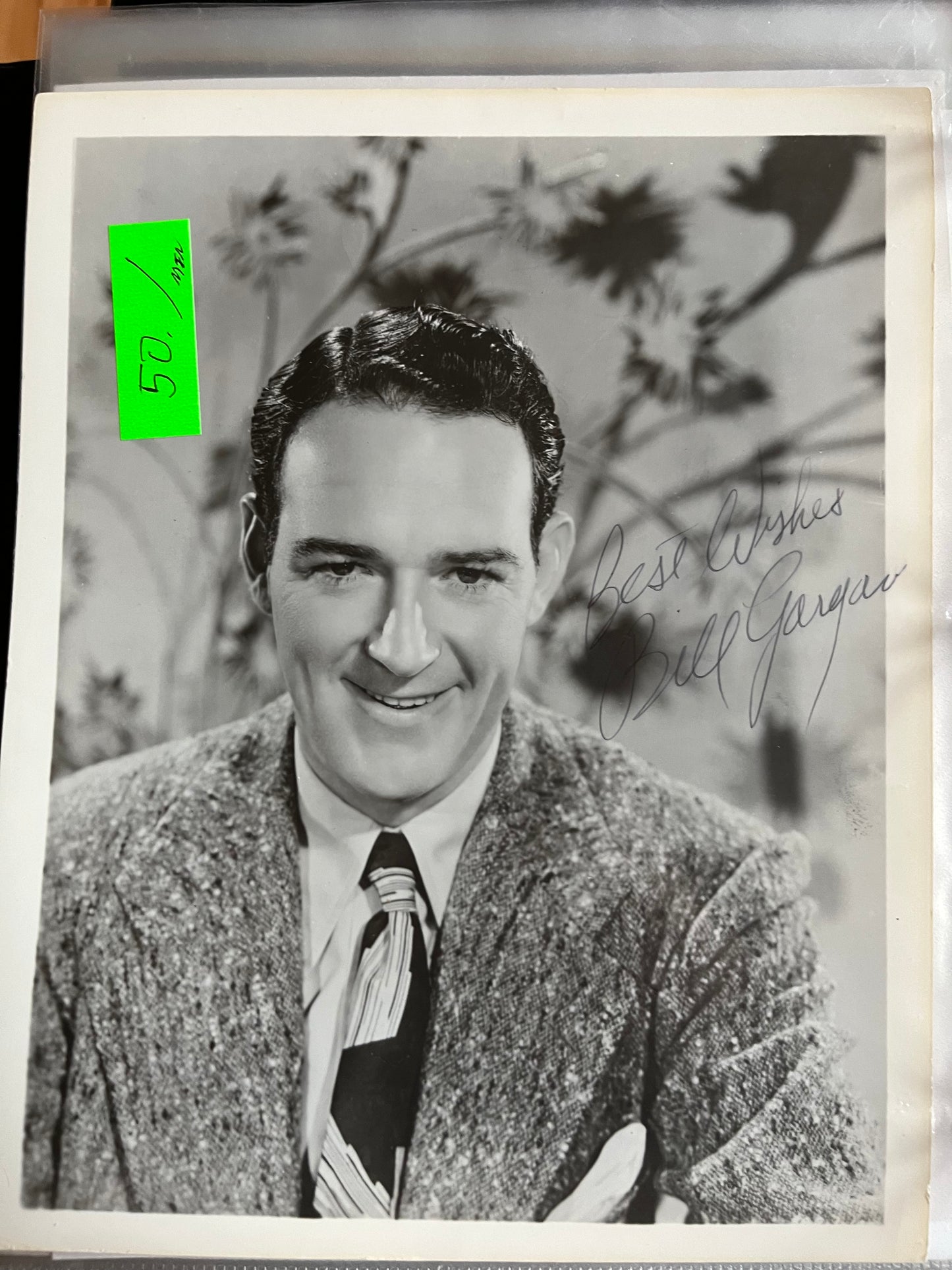 WILLIAM GARGAN, autograph