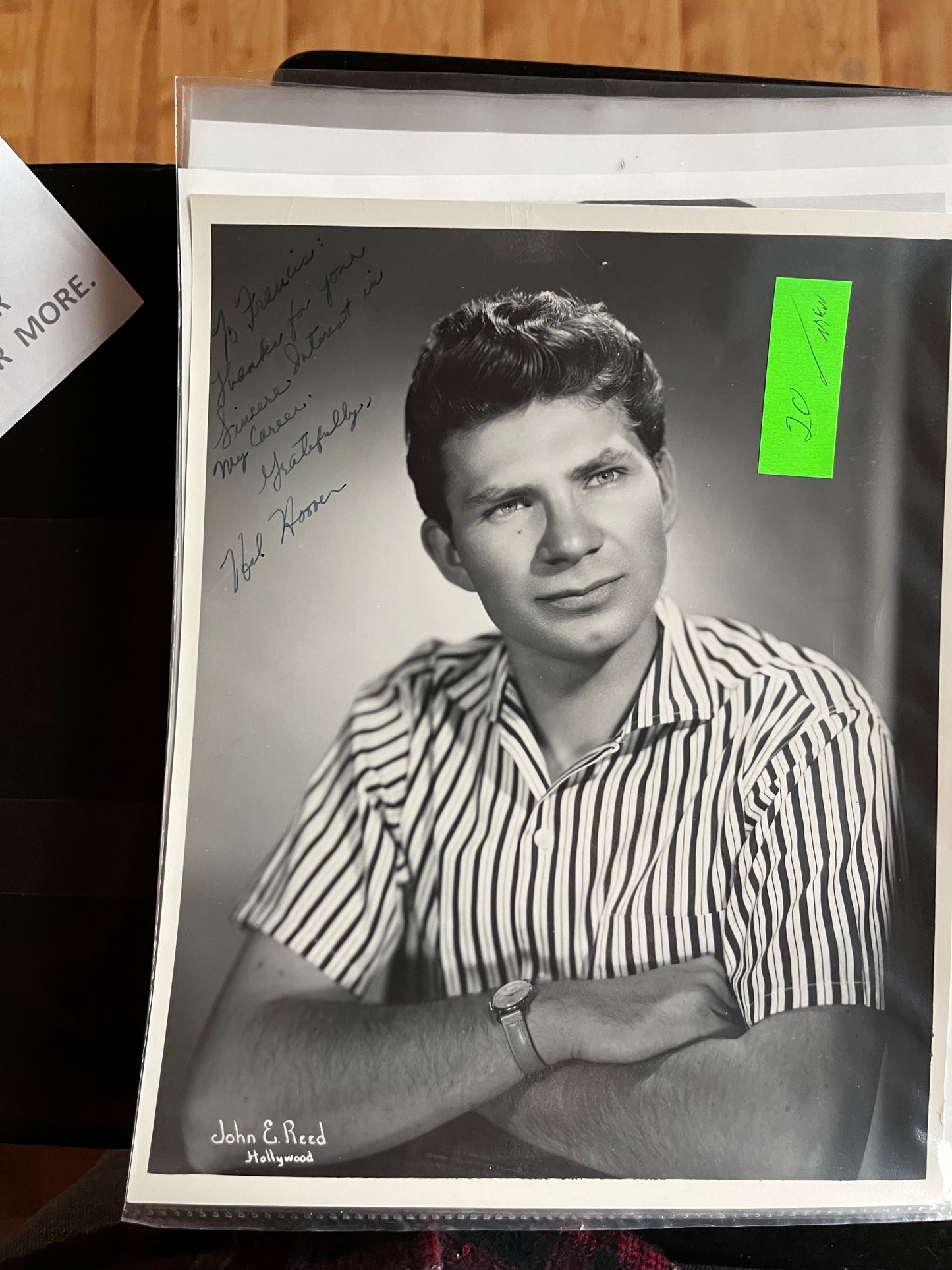 HAL HOOVER, autograph