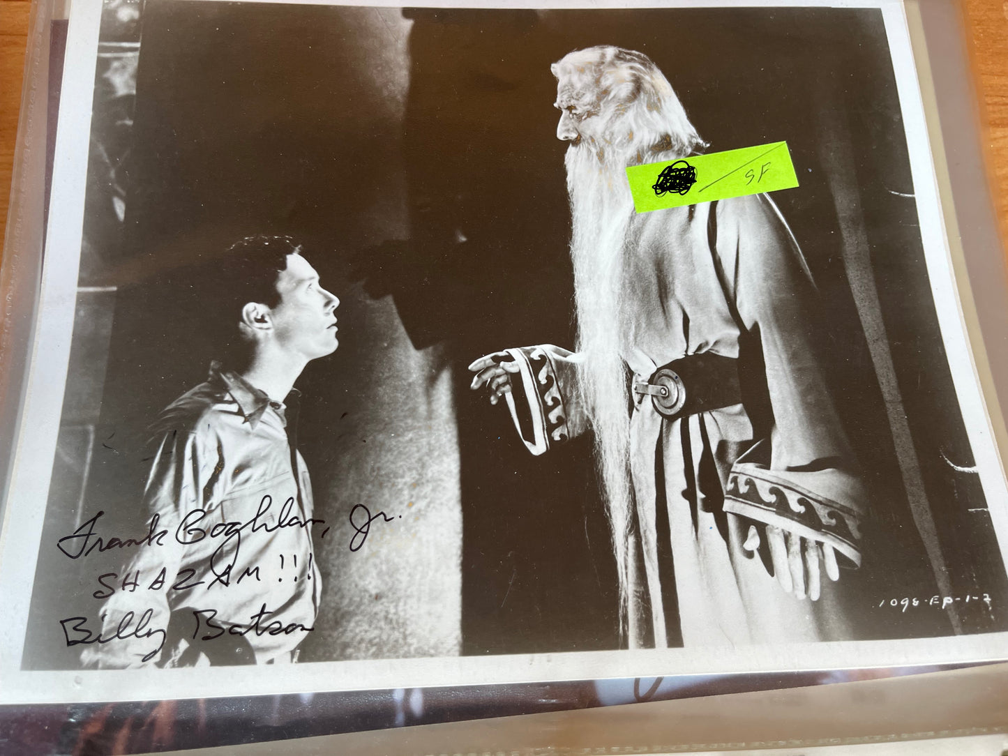 FRANK COUGHLAN, JJ. SHAZAM, Captain Marvel, autograph