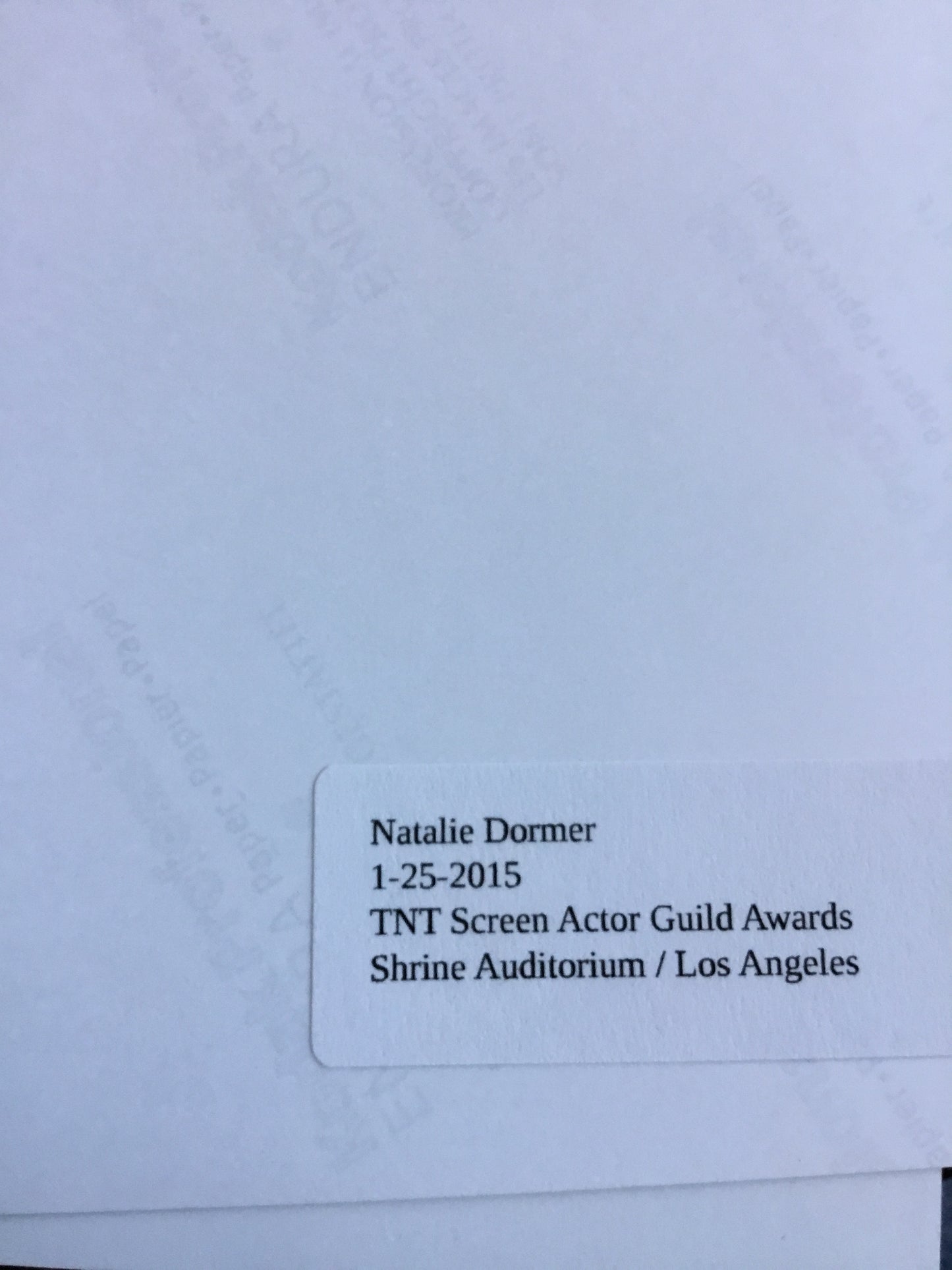 Natalie Dormer, GAME OF THRONES, autograph