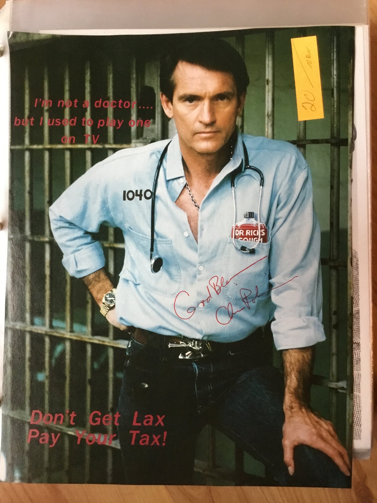 Chris Robinson, autograph