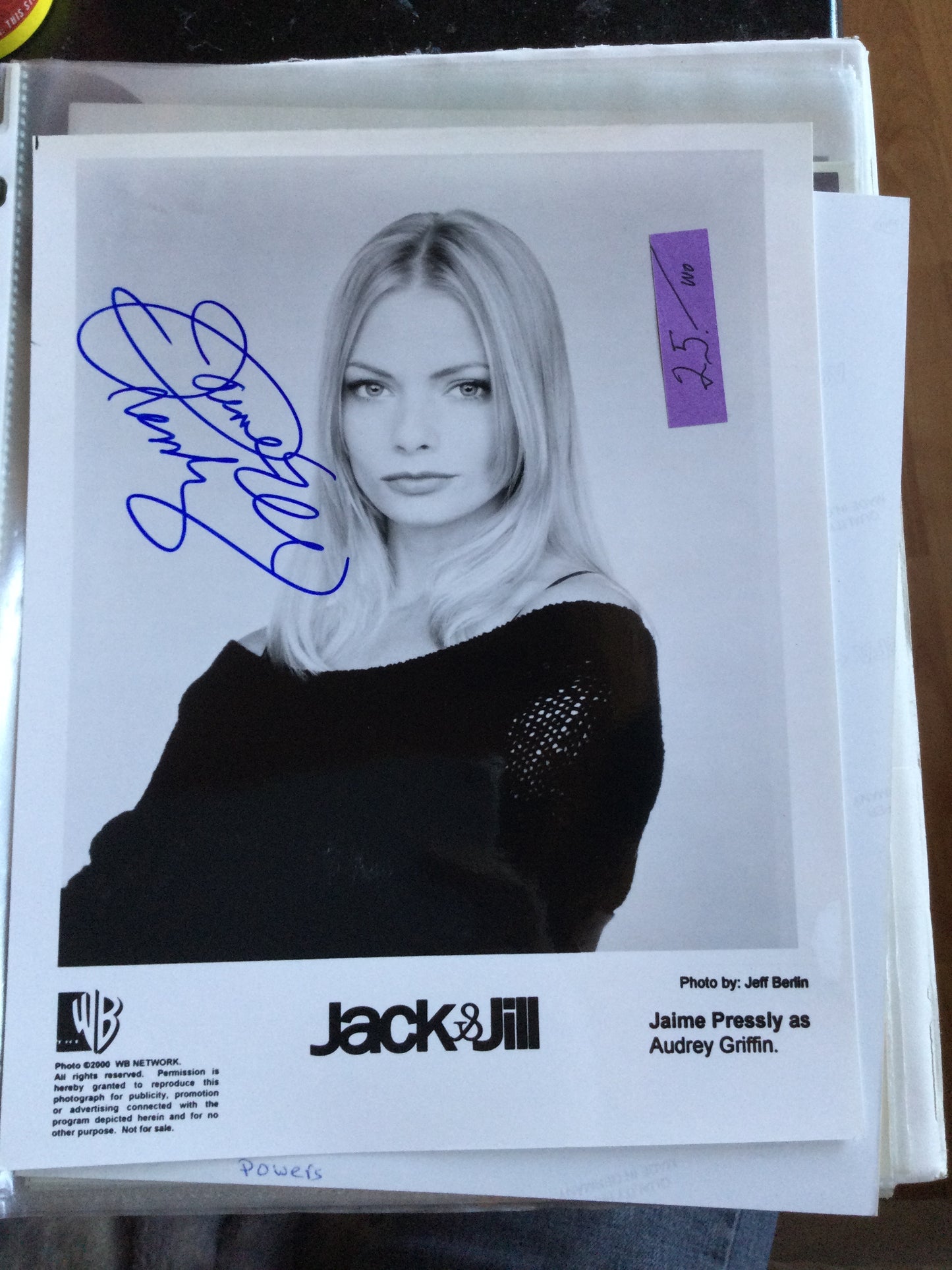 JAIME PRESSLY, autograph